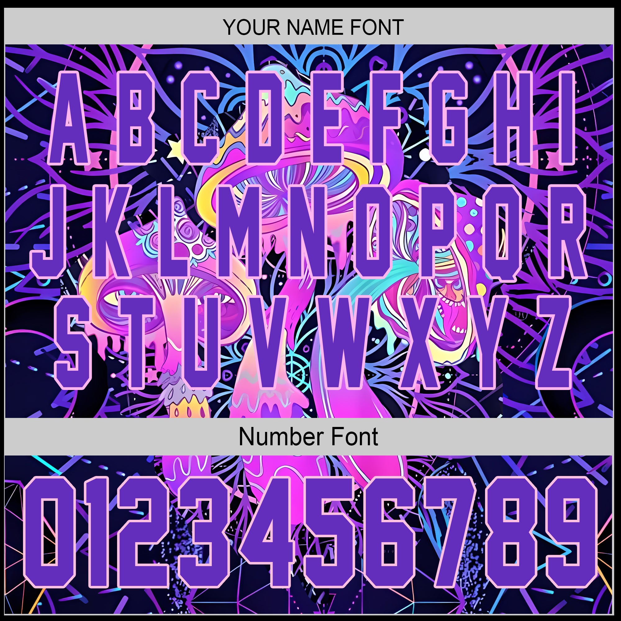 Custom Baseball Jersey – Psychedelic Purple Mandala Background