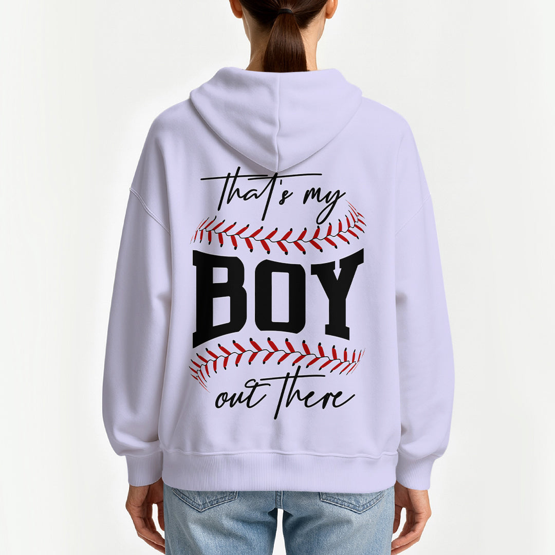 That's My Boy Out There - All Over Print Baseball Hoodie