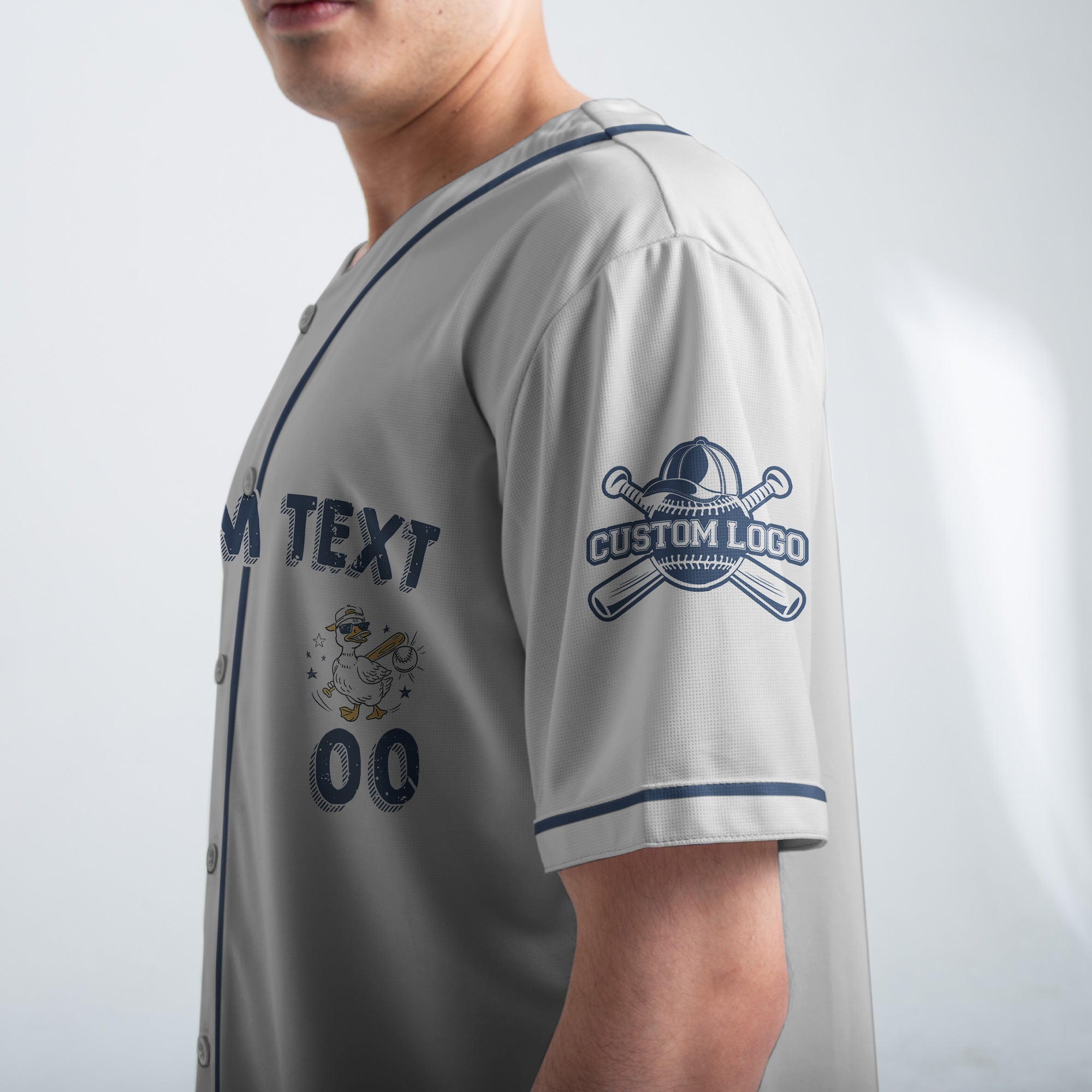 Wanna Be A Baller Shot Caller - Custom White Blue Baseball Jersey
