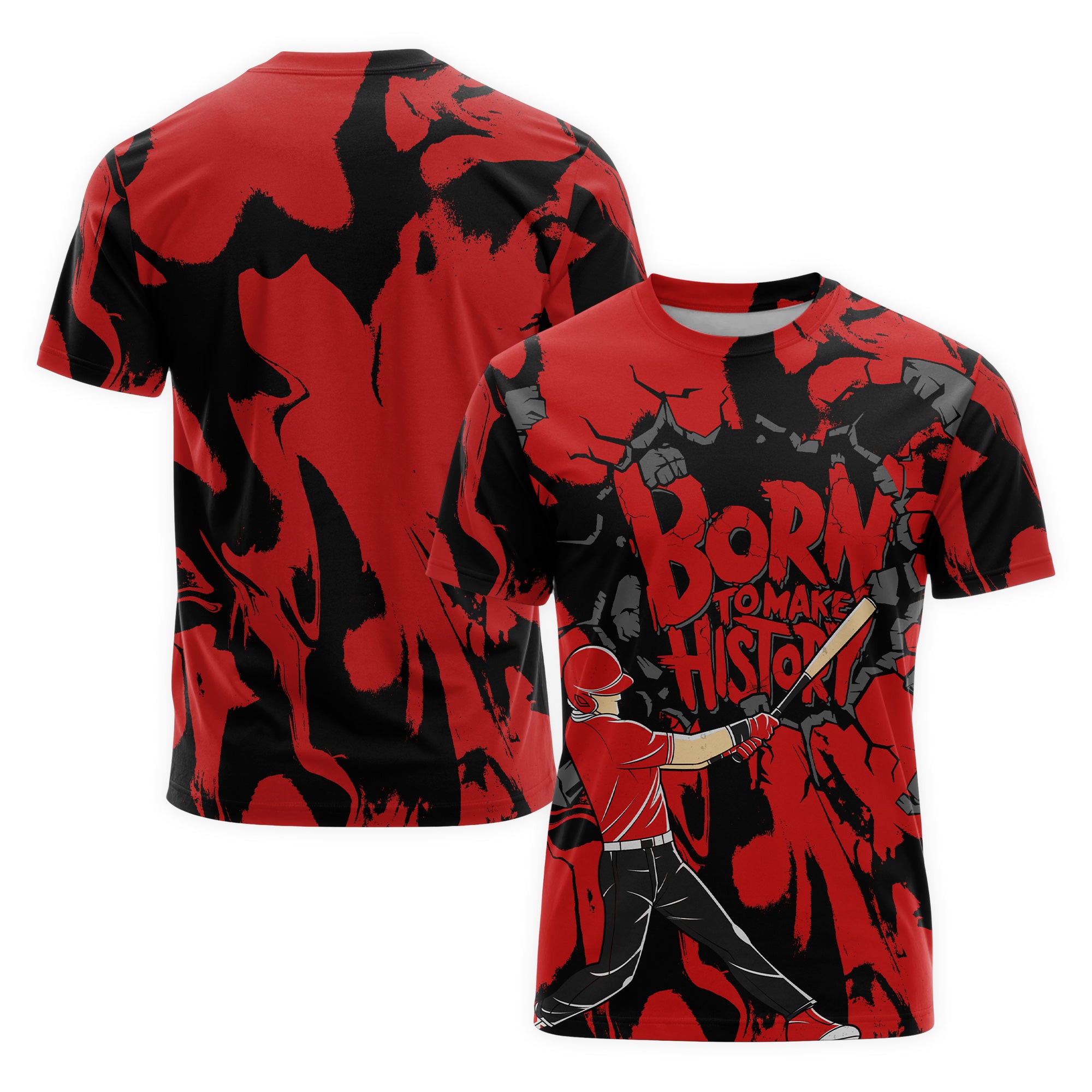 Born To Make History All Over Print T-Shirt