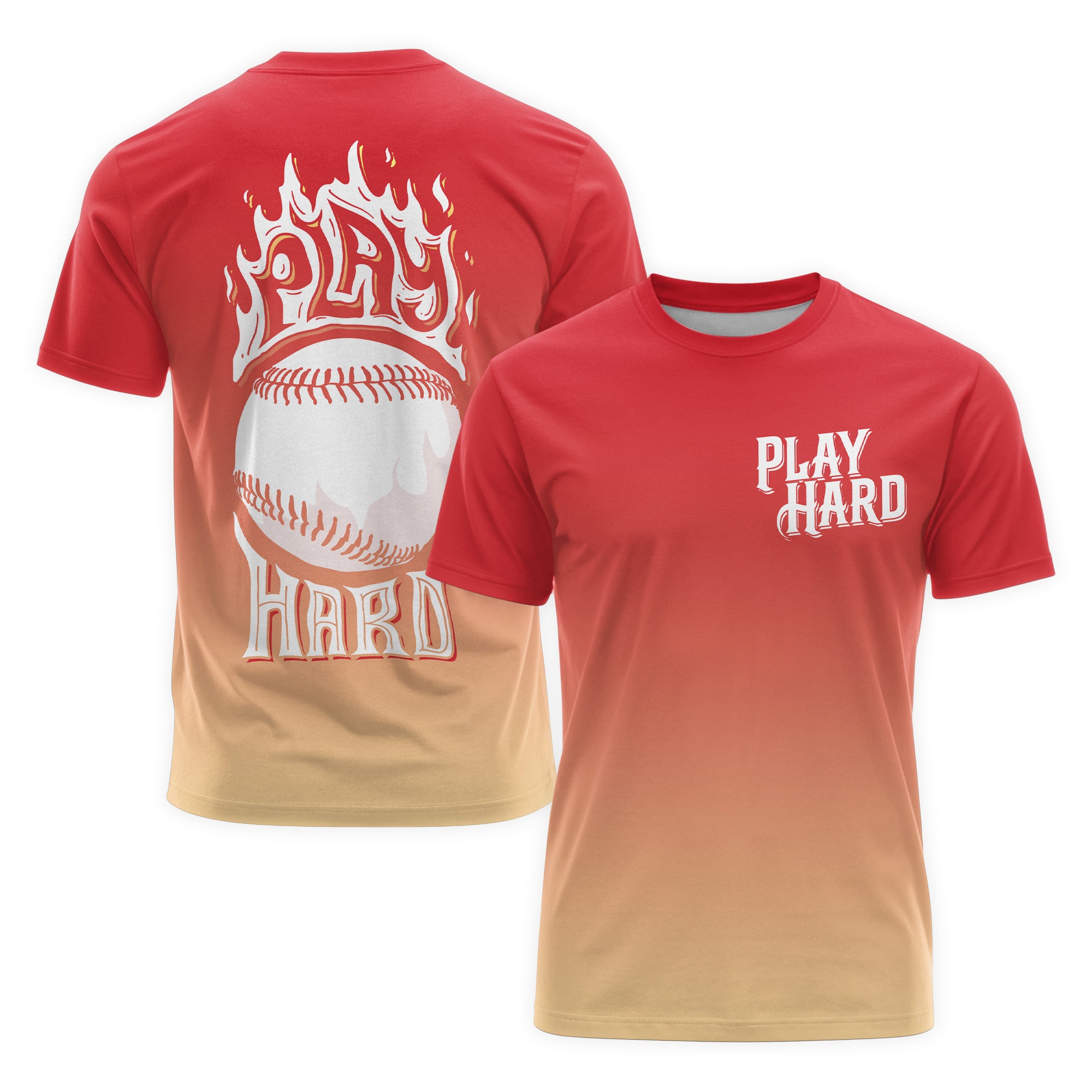 Play Hard All Over Print T-Shirt