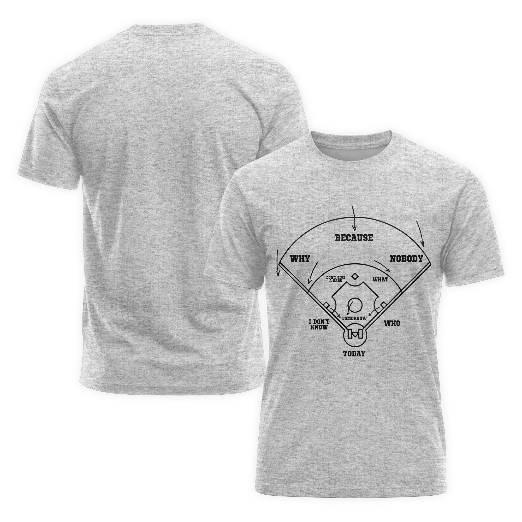 Baseball Classic Comedy Routine Who's on First Baseball T-Shirt