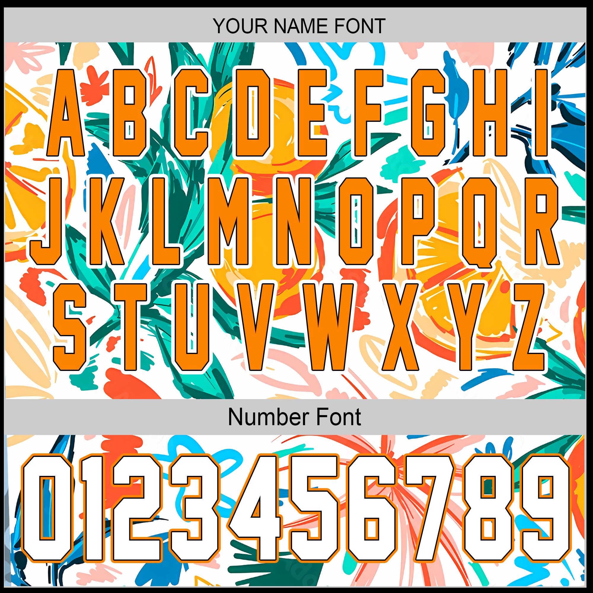 Citrus Burst Jersey – Orange Grove Custom Baseball Edition