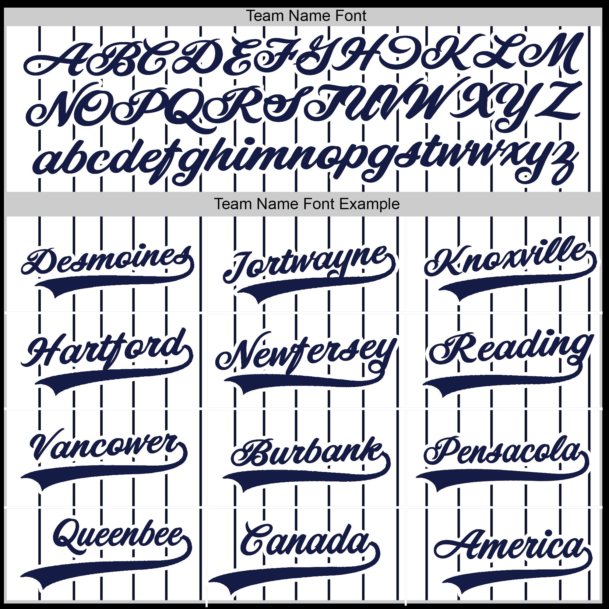 Custom Baseball Jersey – Classic Pinstripe White (Custom Name, Team & Logo)