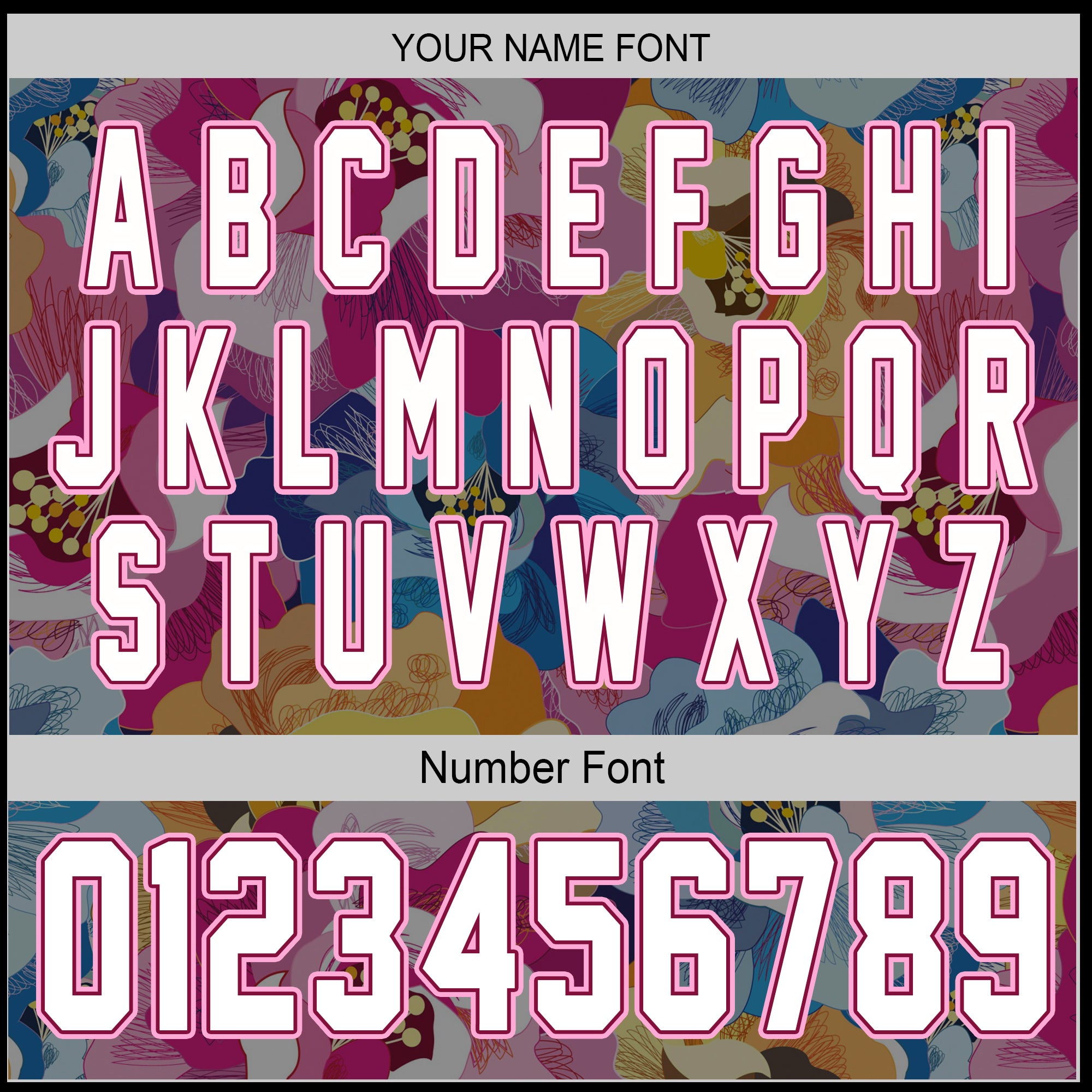 Custom Baseball Jersey – Full Bloom Floral