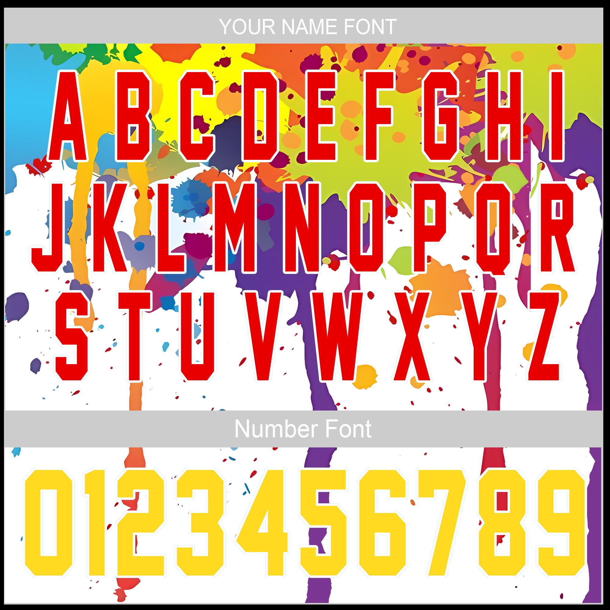 Custom Paint Splash Baseball Jersey – Color Riot Edition