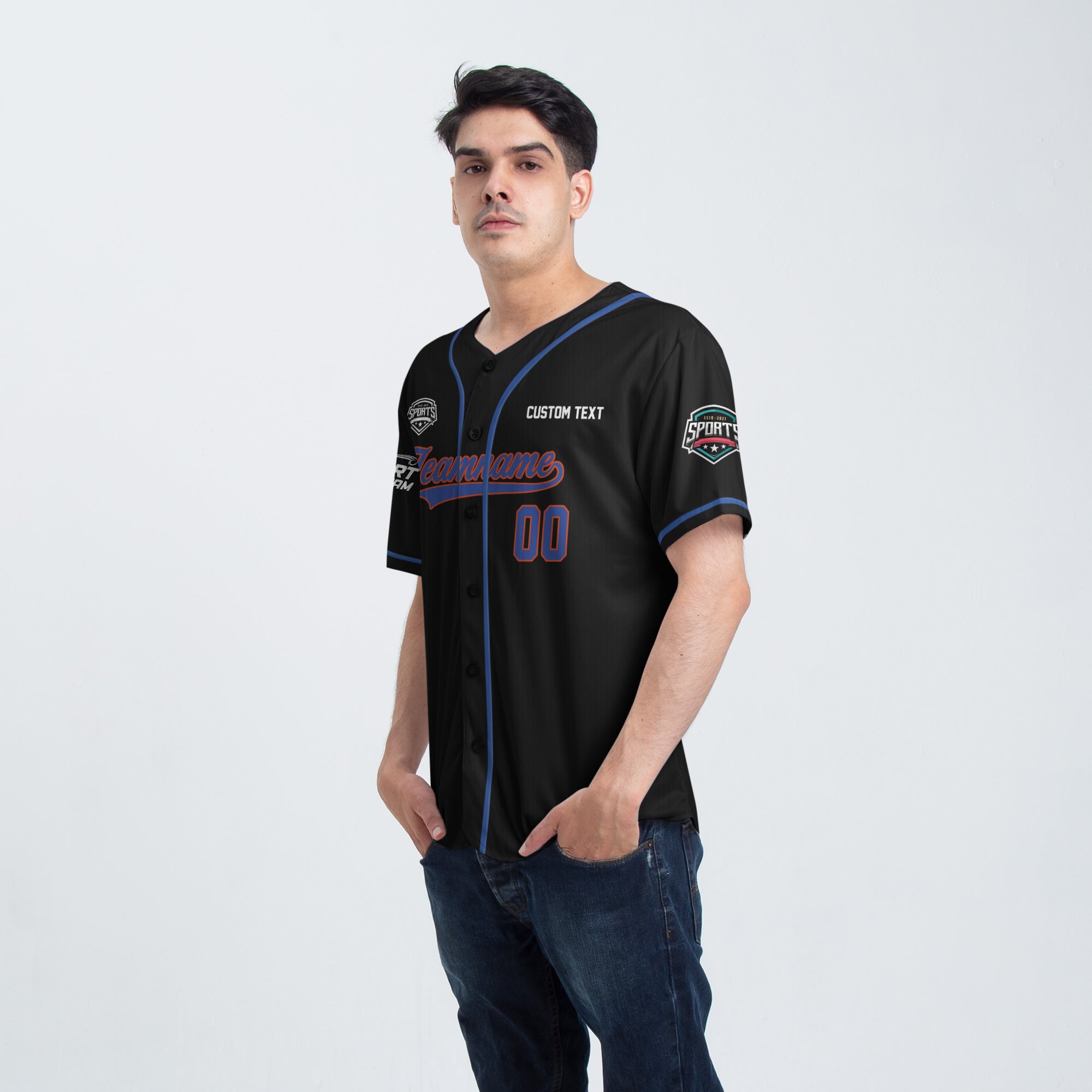 Midnight Power Custom Baseball Jersey