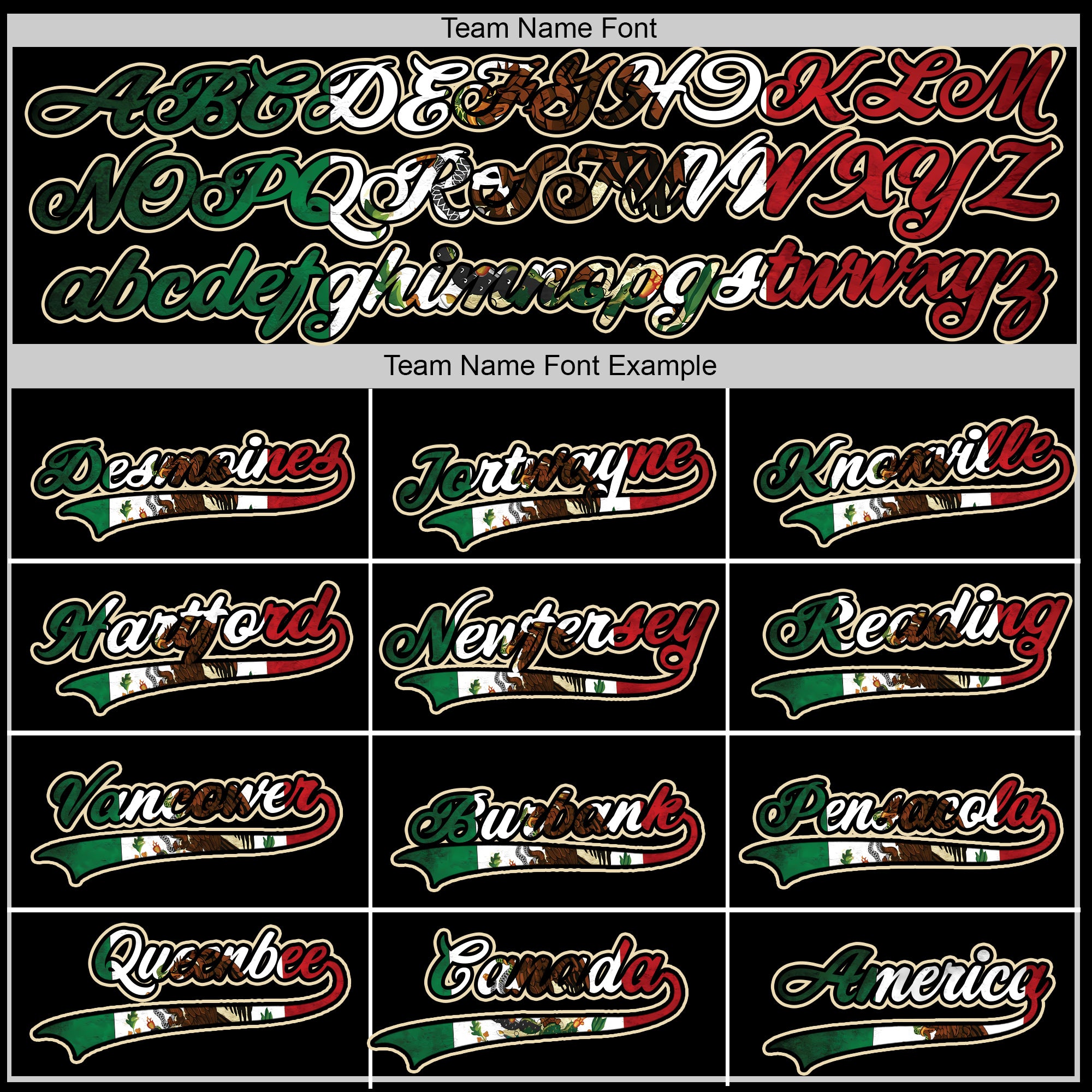 Custom Black Cream Baseball Jersey – Mexican Flag Number Detail, 3D Heritage Design