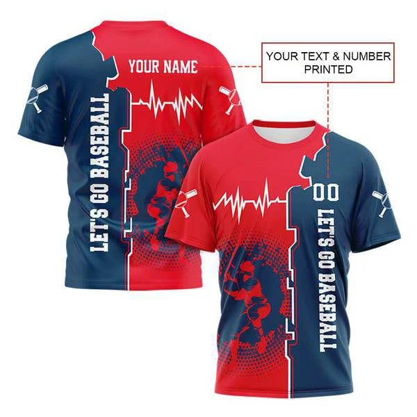 Let's Go Baseball - Baseball Lover - Custom Baseball 3D Tshirts Baseball Shirts for Lovers - All Over Print