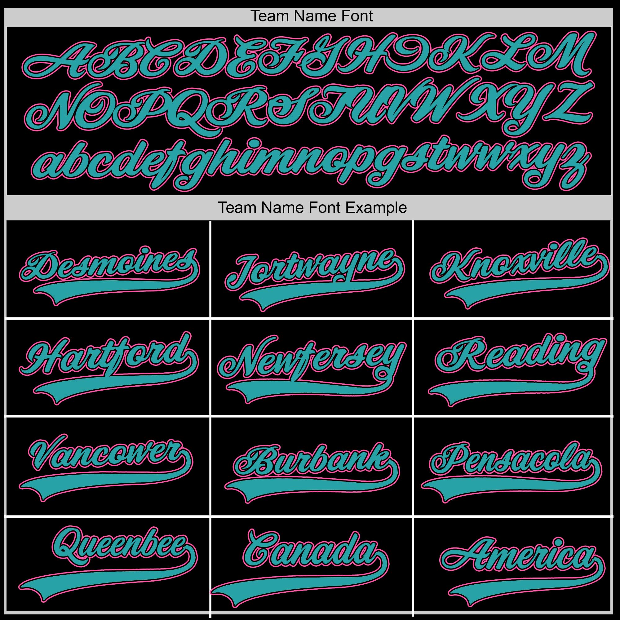 Liberty Legends Custom Baseball Jersey – Black Retro Style with Teal & Pink Trim