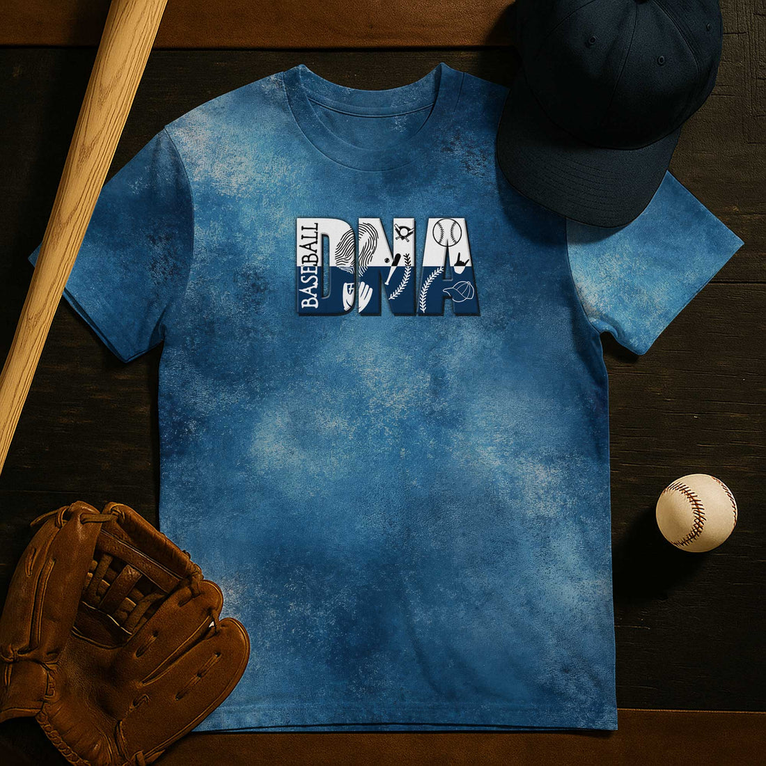 Baseball Is In My DNA All Over Print T-Shirt