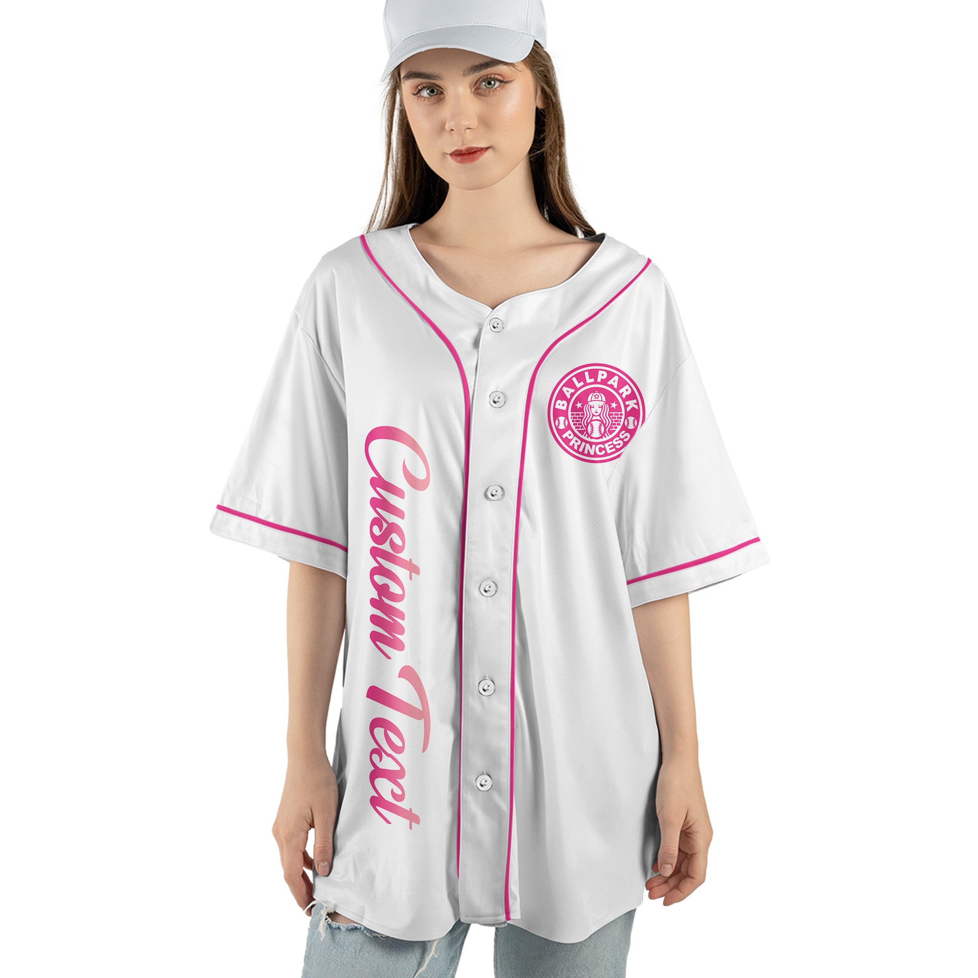 Girls Will Be Girls - Custom White Pink Baseball Jersey