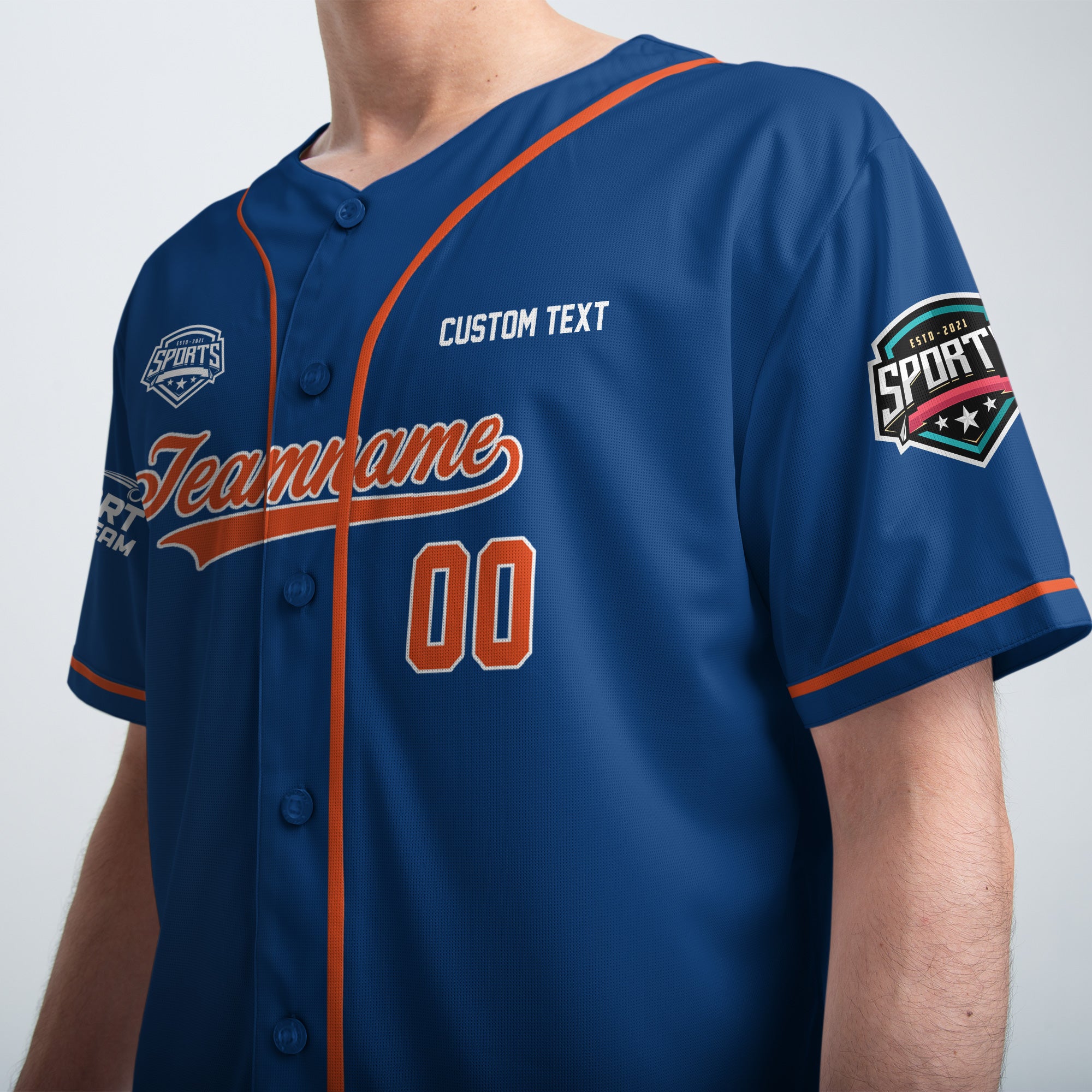 Royal Strike Custom Baseball Jersey