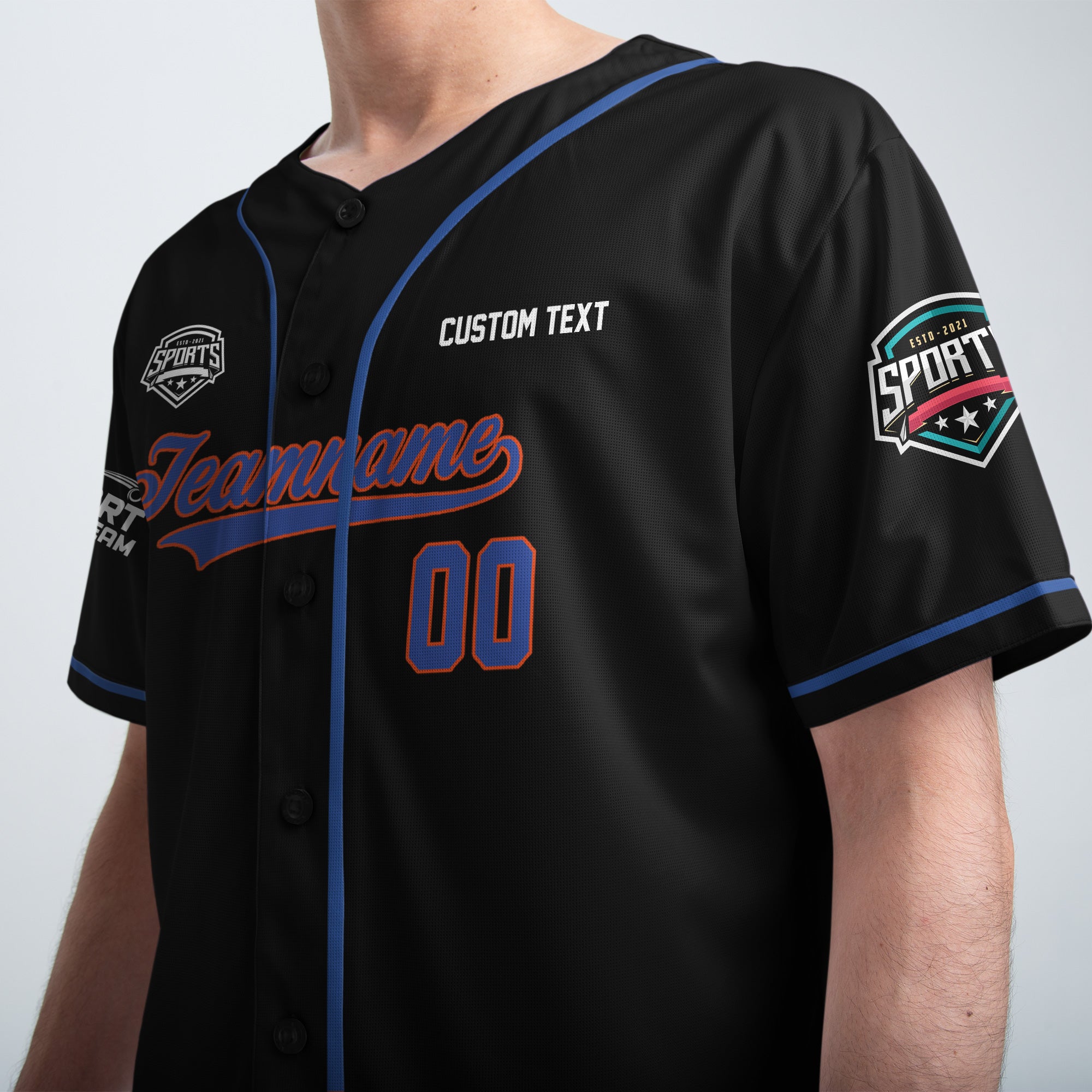 Midnight Power Custom Baseball Jersey