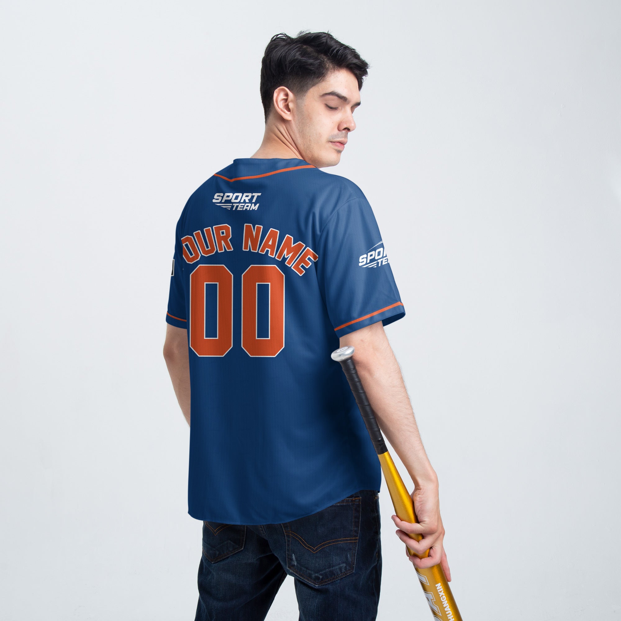 Royal Strike Custom Baseball Jersey