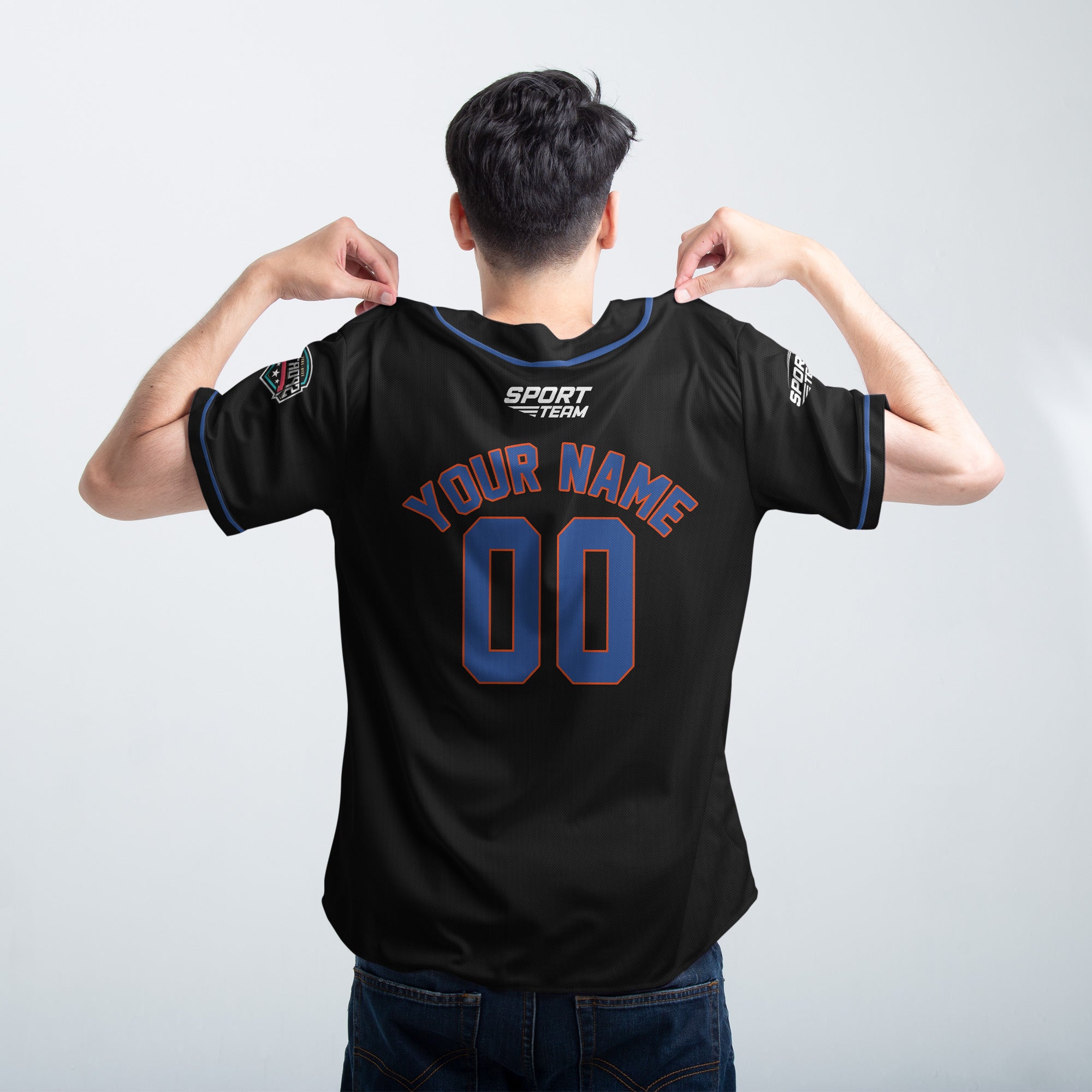 Midnight Power Custom Baseball Jersey