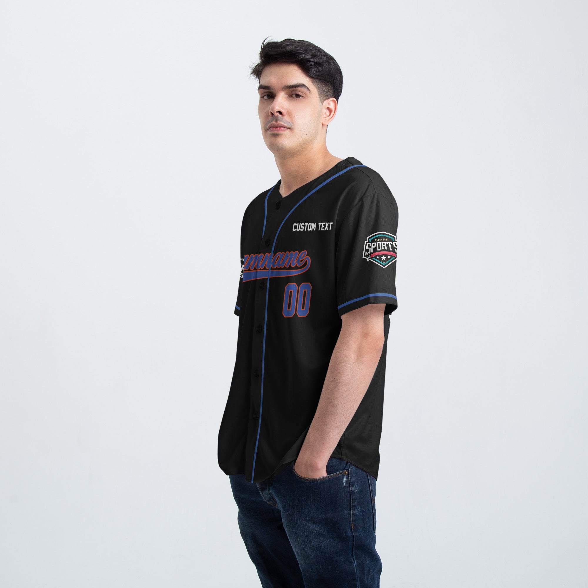 Midnight Power Custom Baseball Jersey