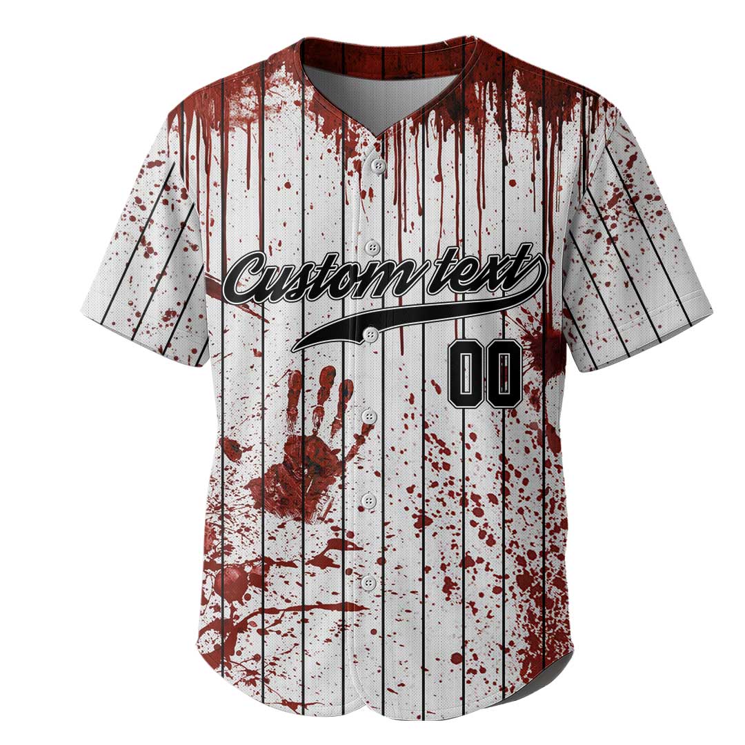 Custom Halloween Costume Zombies Cosplay Baseball Jersey