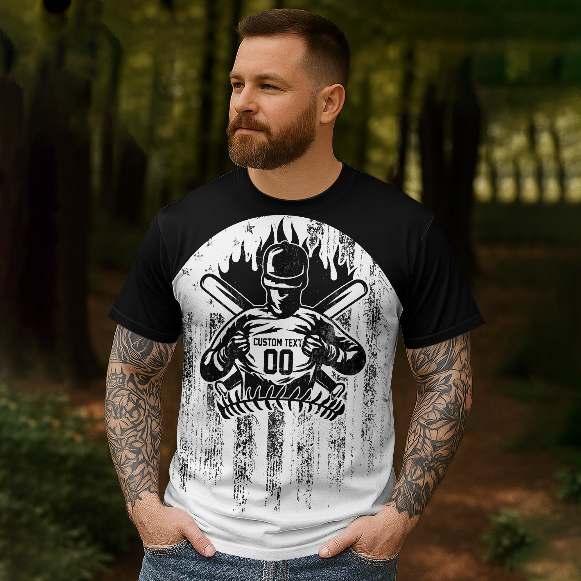 Eat, Sleep, Baseball, Repeat - Baseball Lover - American Baseball Lovers, Custom Name, Custom Number - All Over Print