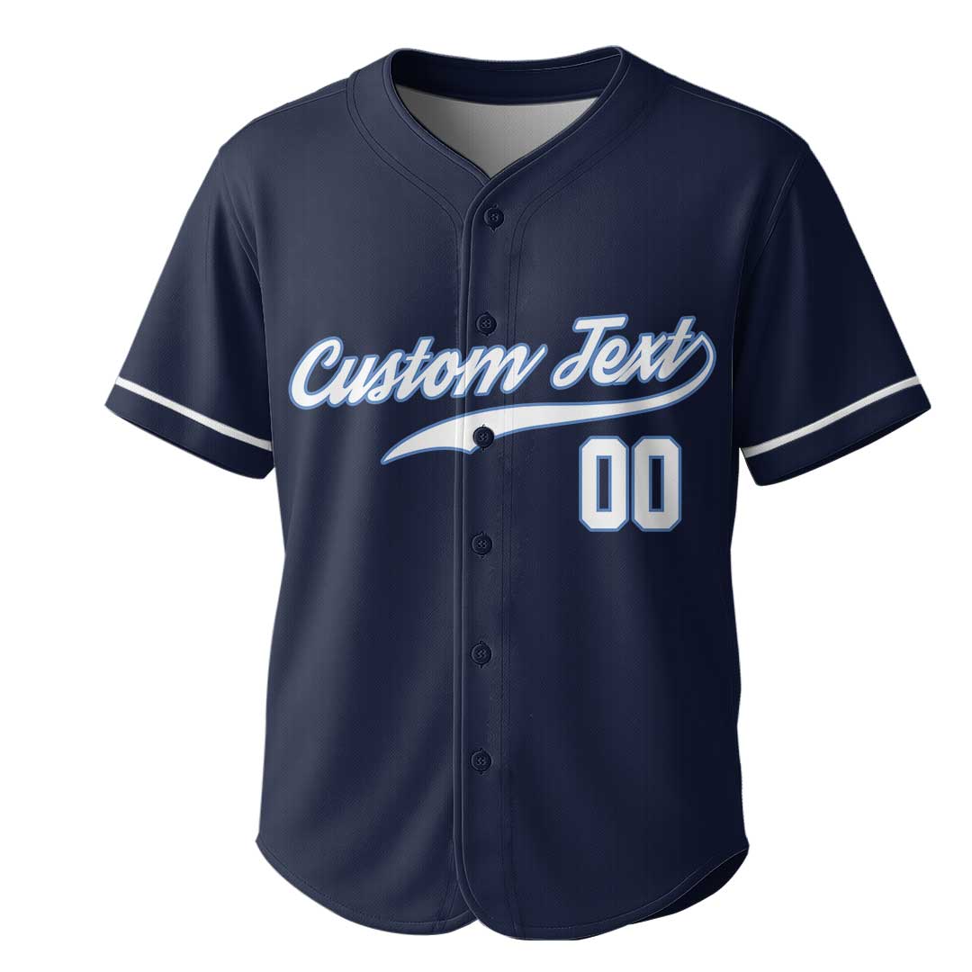 My Batting Average Is Higher Than My Cholesterol - Custom Navy Baseball Jersey