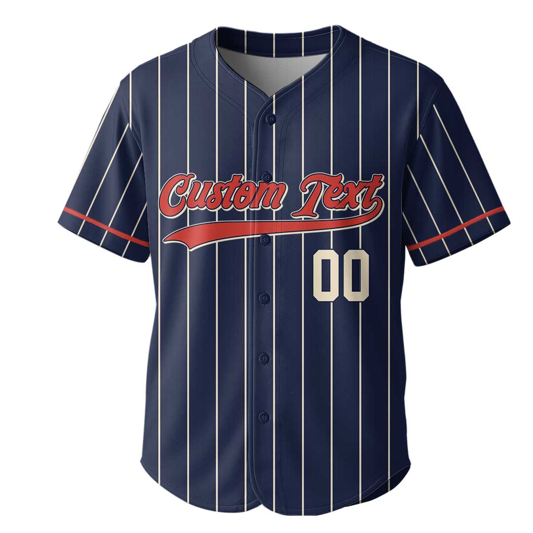 Take Me Out To The Ball Game - Custom Navy Baseball Jersey