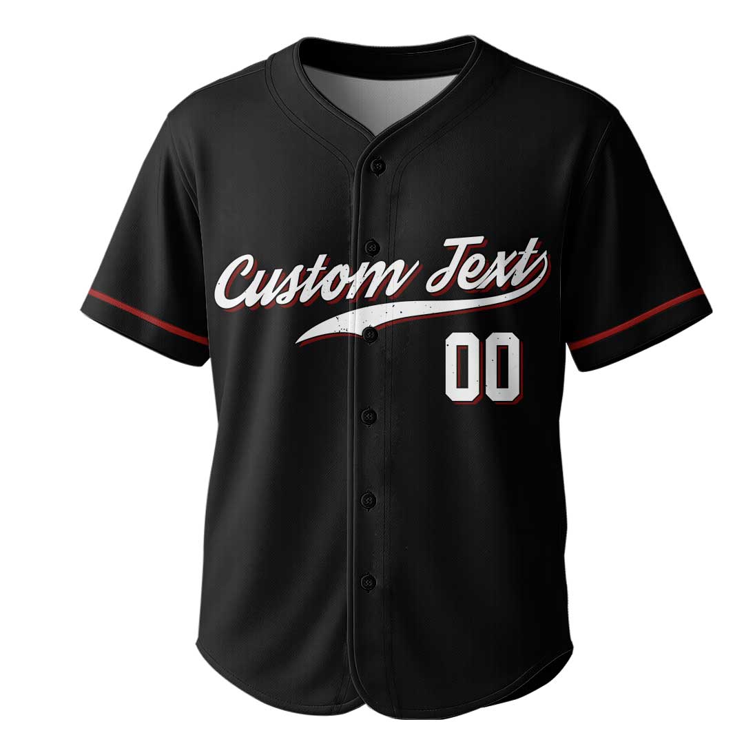 The Real MVP - Custom Black Baseball Jersey