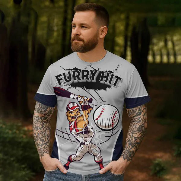 Custom Sports Game Day Comfort Shirt - Furry Hit Custom Text Custom Number - All Over Print