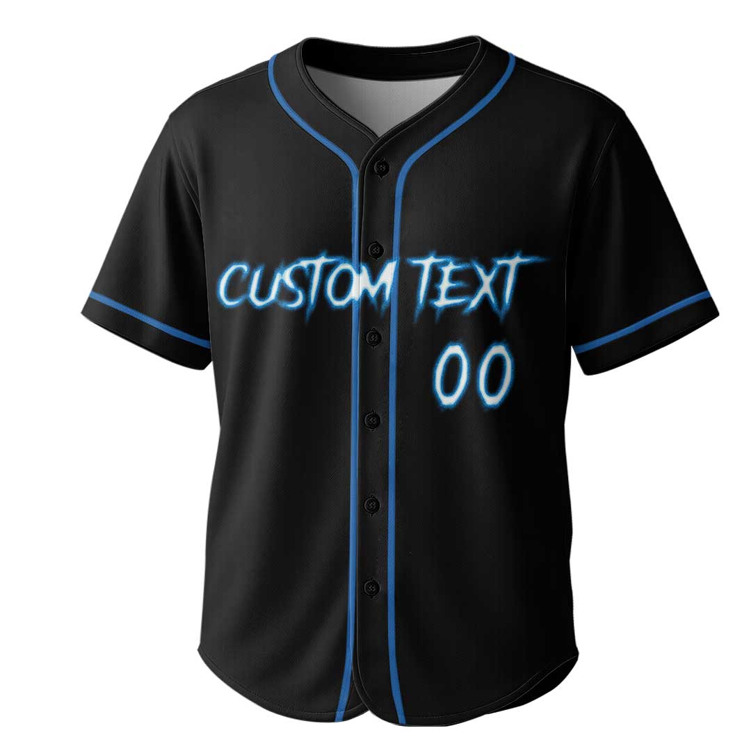 My Bat Is Not The Only Thing I Swing - Custom Black Skull Baseball Jersey