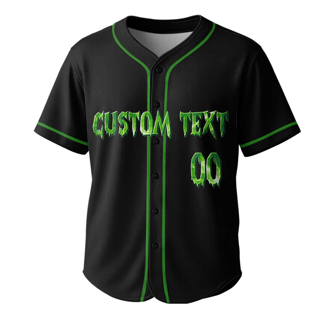 Fast, Wild and Gone - Custom Black Skull Baseball Jersey
