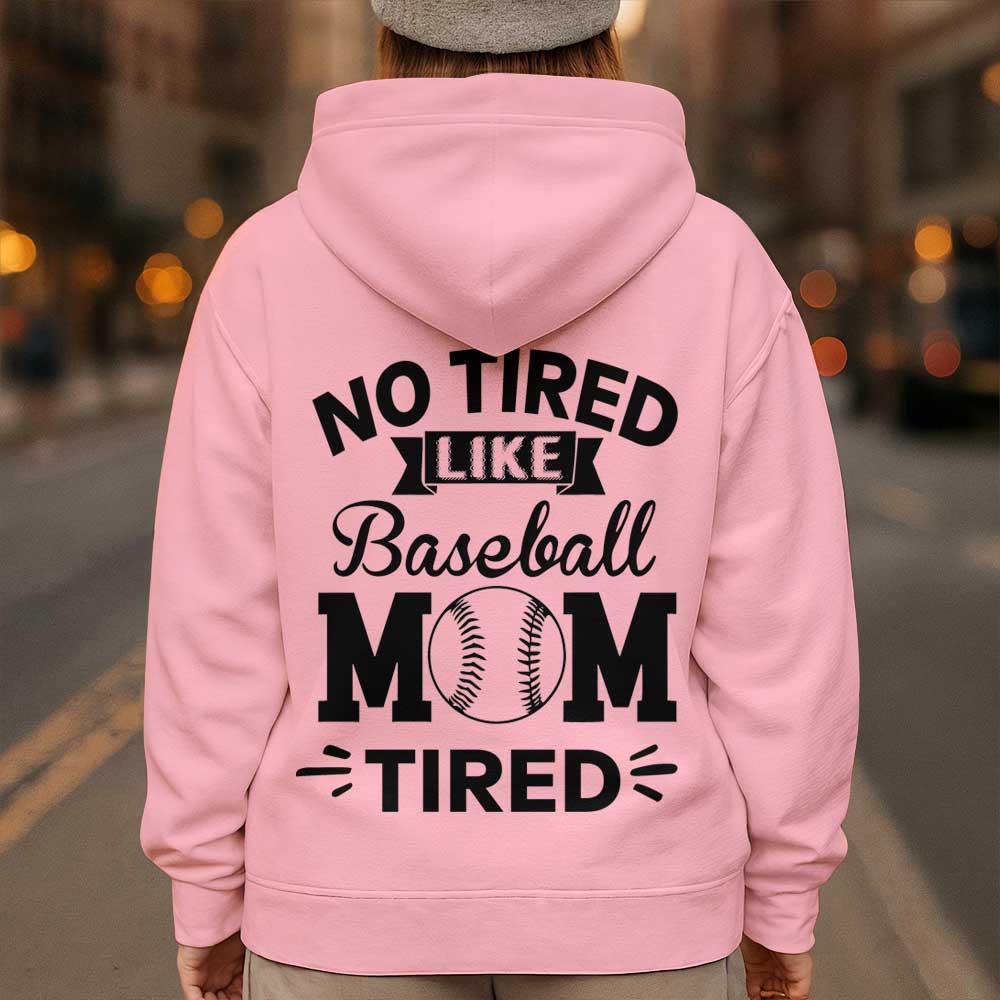 No Tired Like Baseball Mom Tired - All Over Print Baseball Hoodie