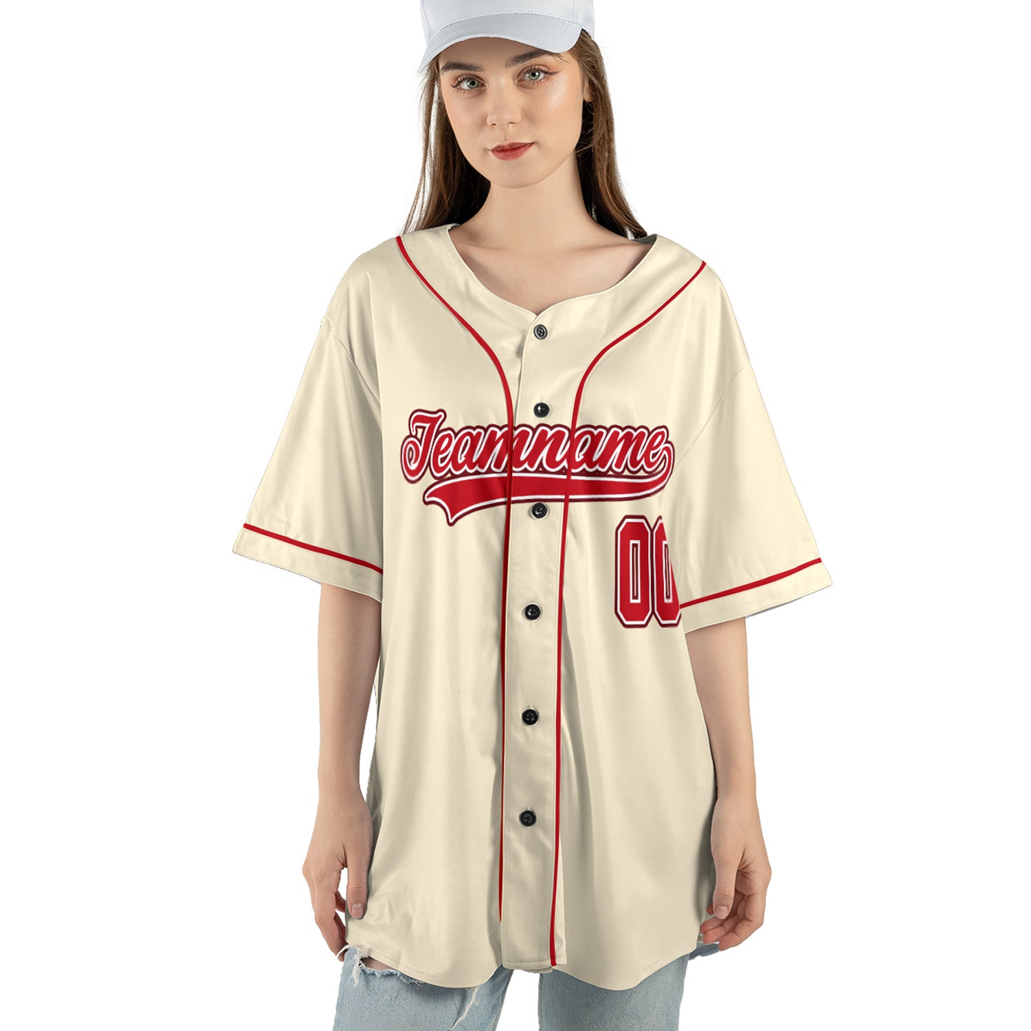 Vintage Creamfire – Custom Name & Logo Baseball Jersey