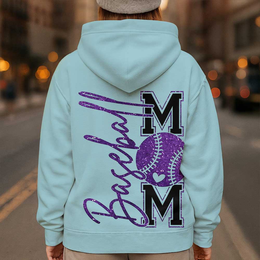 Baseball Mom - All Over Print Baseball Hoodie