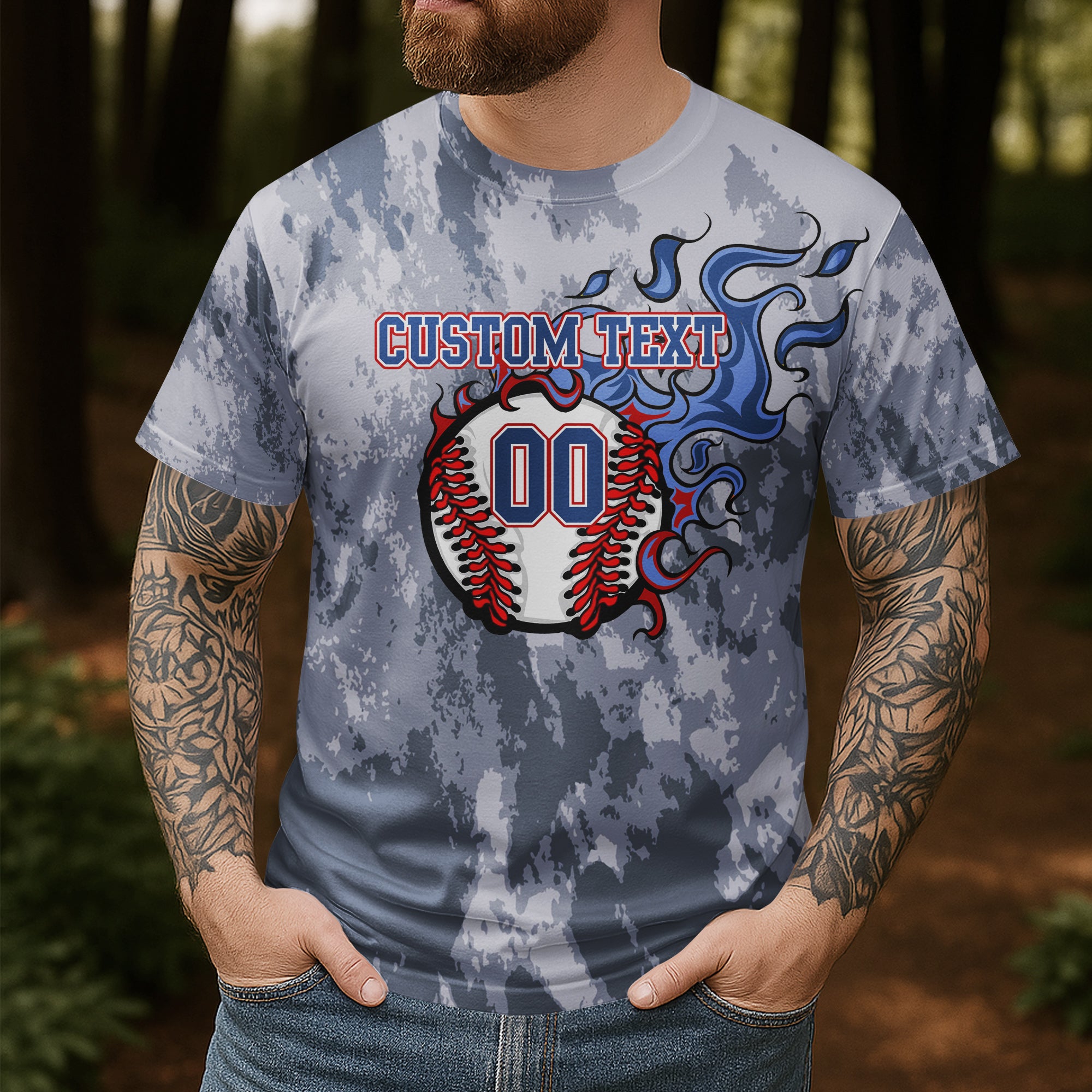 All American Dude Custom All Over Print 4th Of July T-Shirt