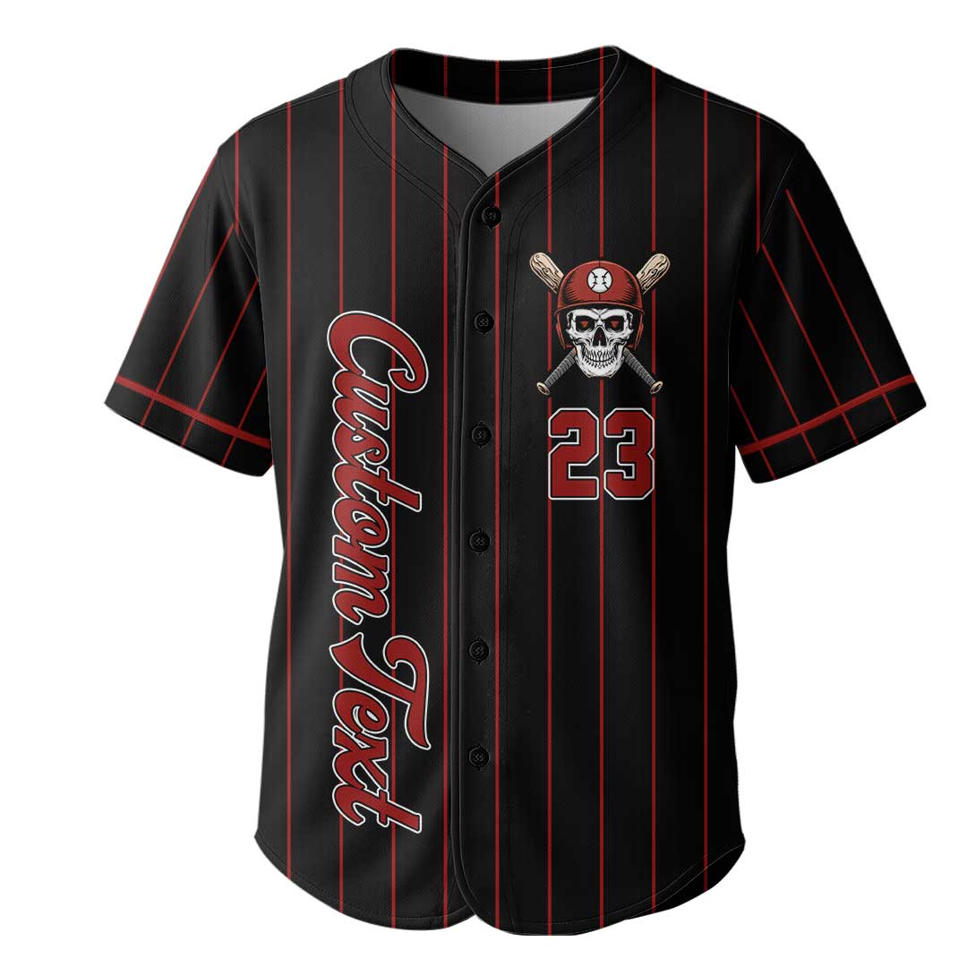 MVP Most Valuable Papa - Custom Black Red Stripe Baseball Jersey