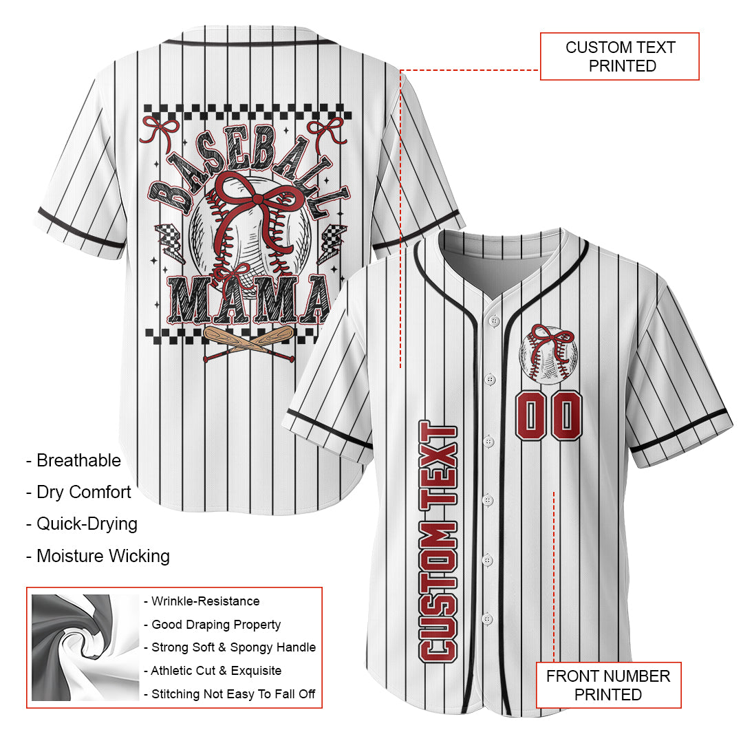 Baseball Mama - Custom Baseball Jersey For Mom