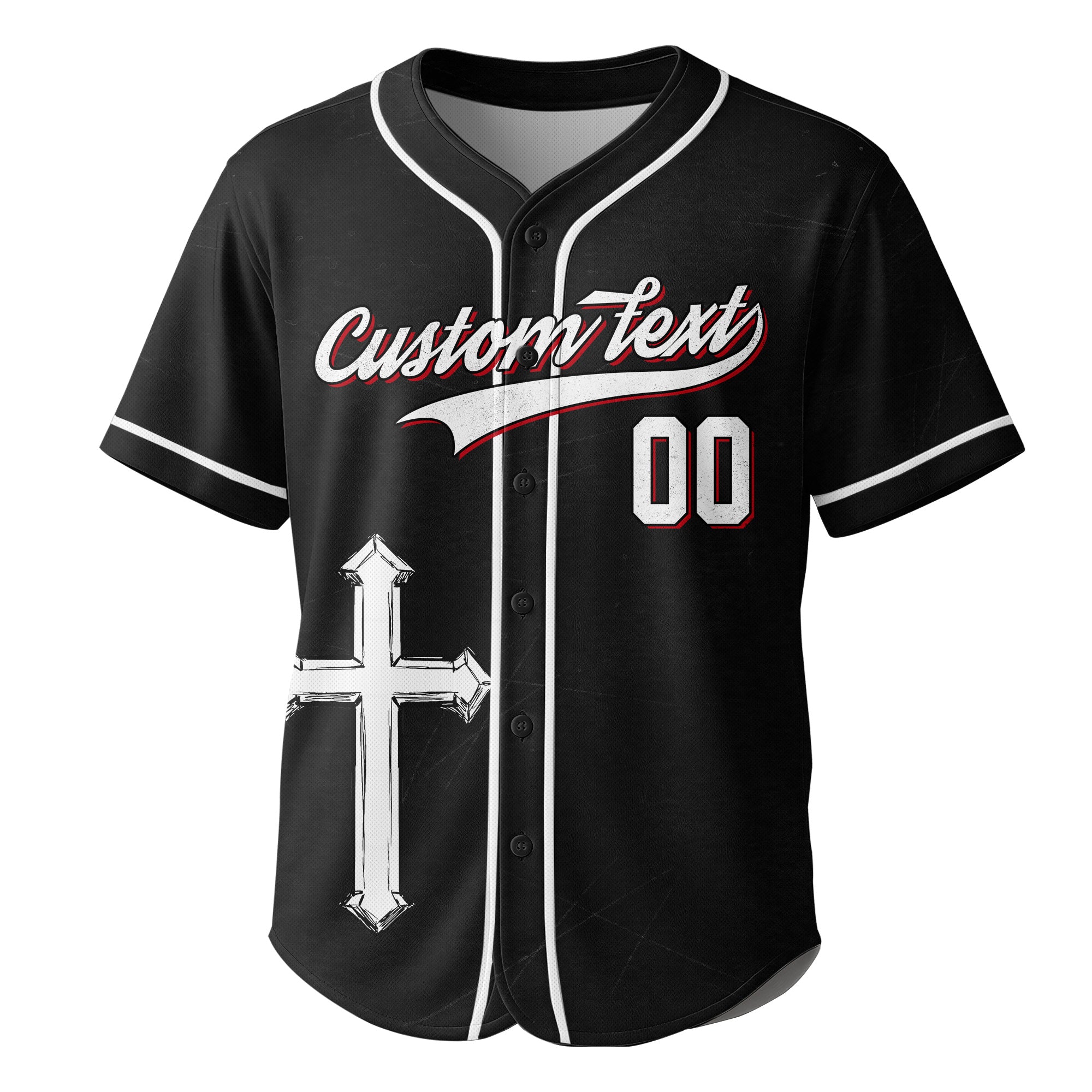 I Can Do All Things Through Christ - Custom Black Baseball Jersey
