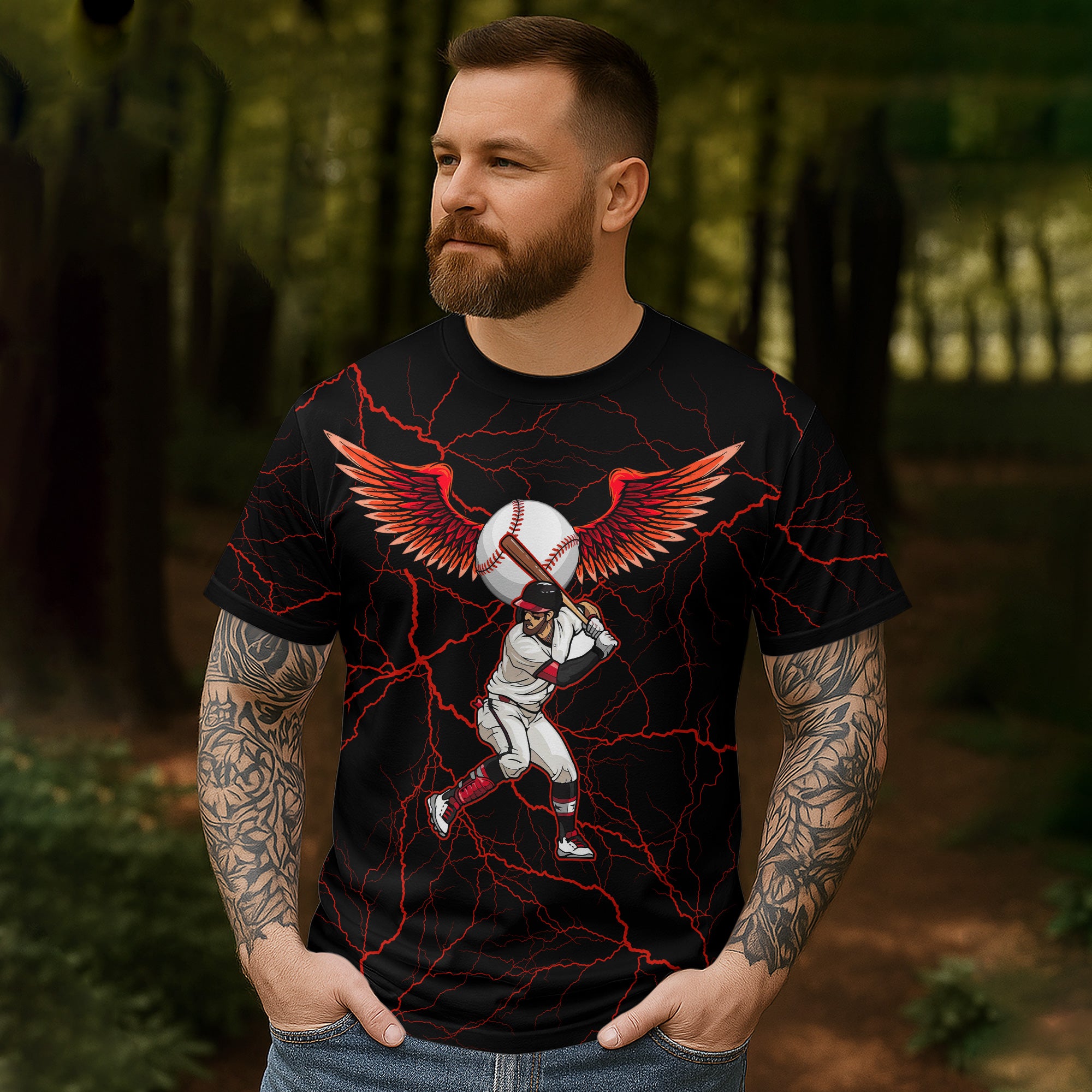 God Fights For Me All Over Print T-Shirt