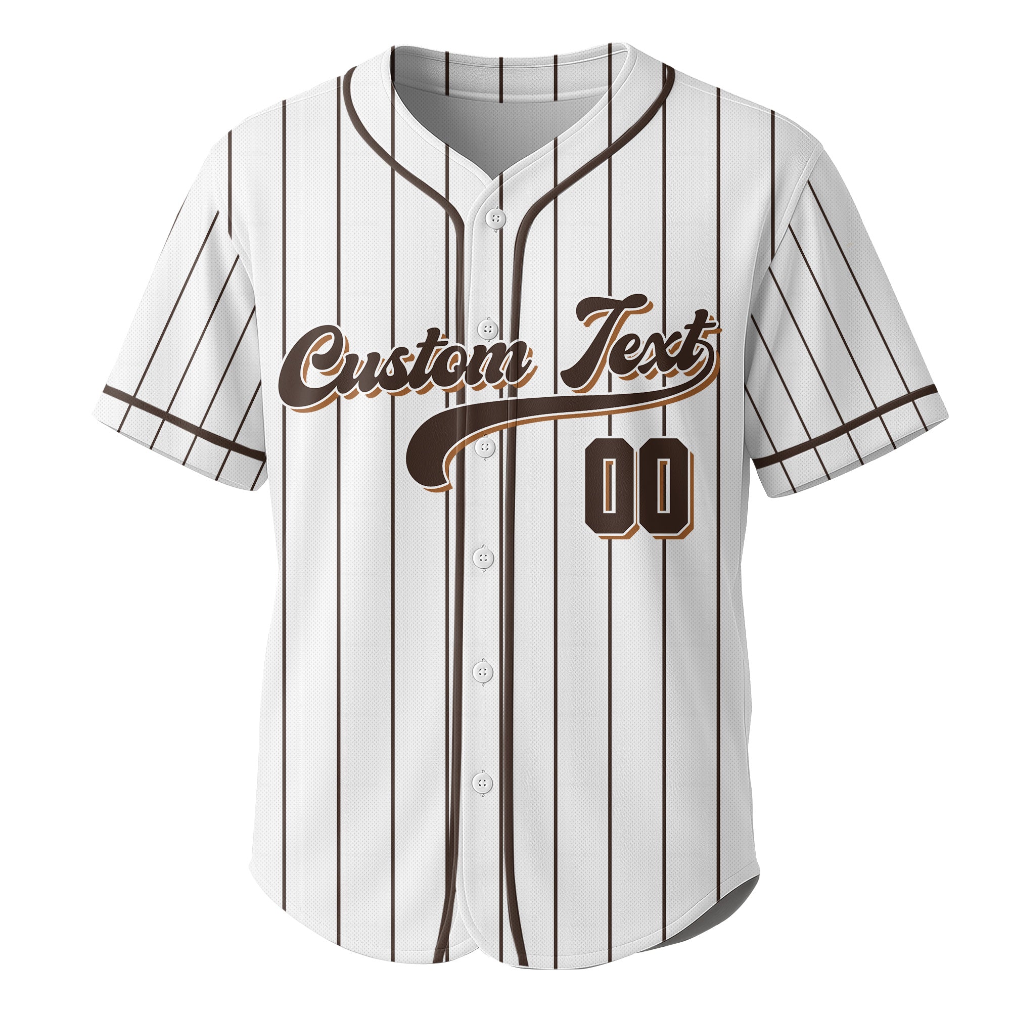 I'm Not Old I'm Classic - Custom White and Brown Stripes Baseball Jersey