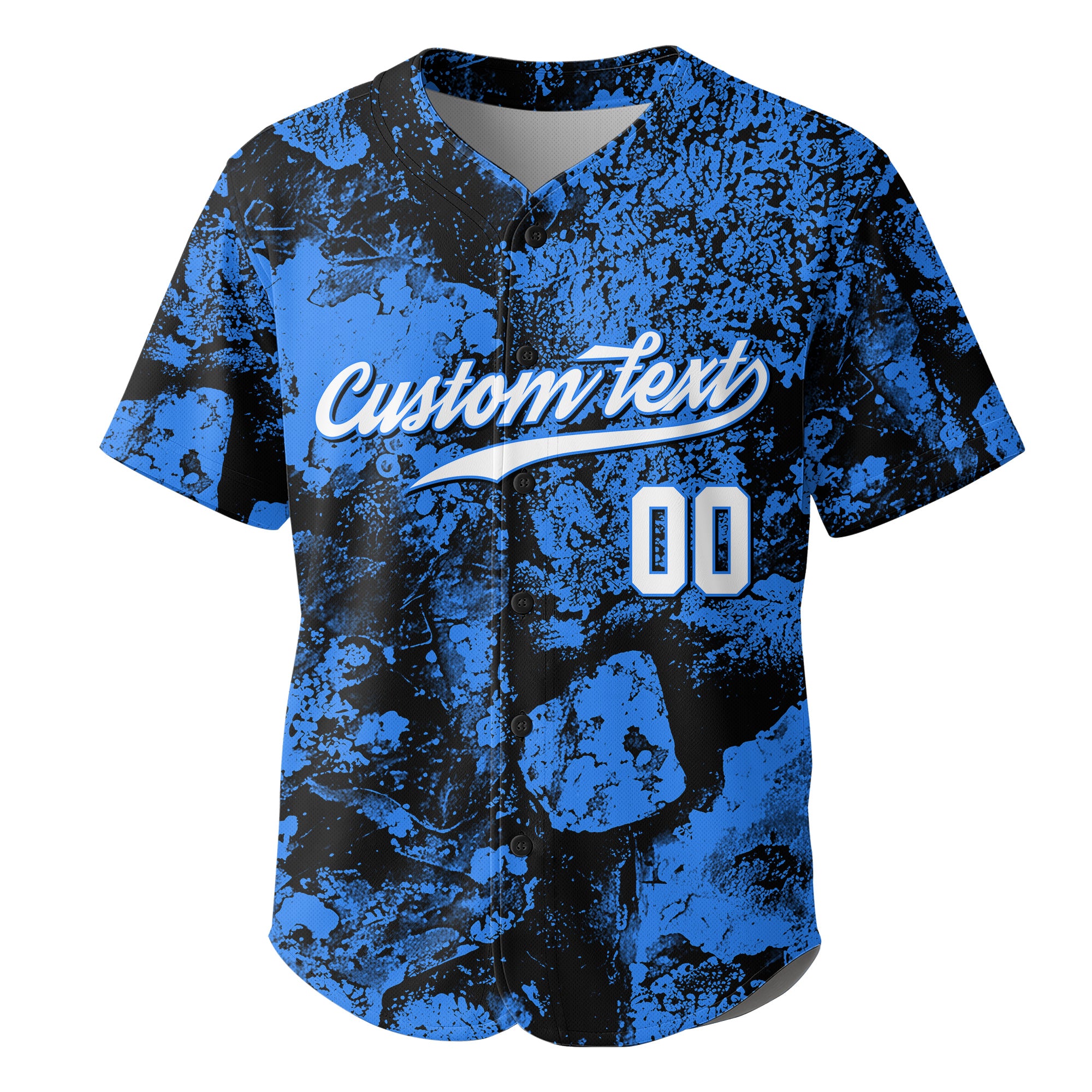 Custom Moss Rock Growth 3D Pattern Baseball Jersey