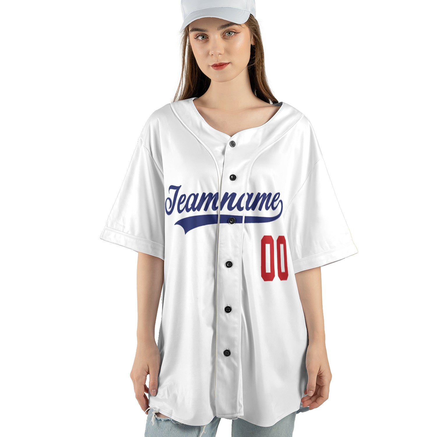 Classic White Custom Jersey – Add Your Name & Team Logo for a Clean, Timeless Look