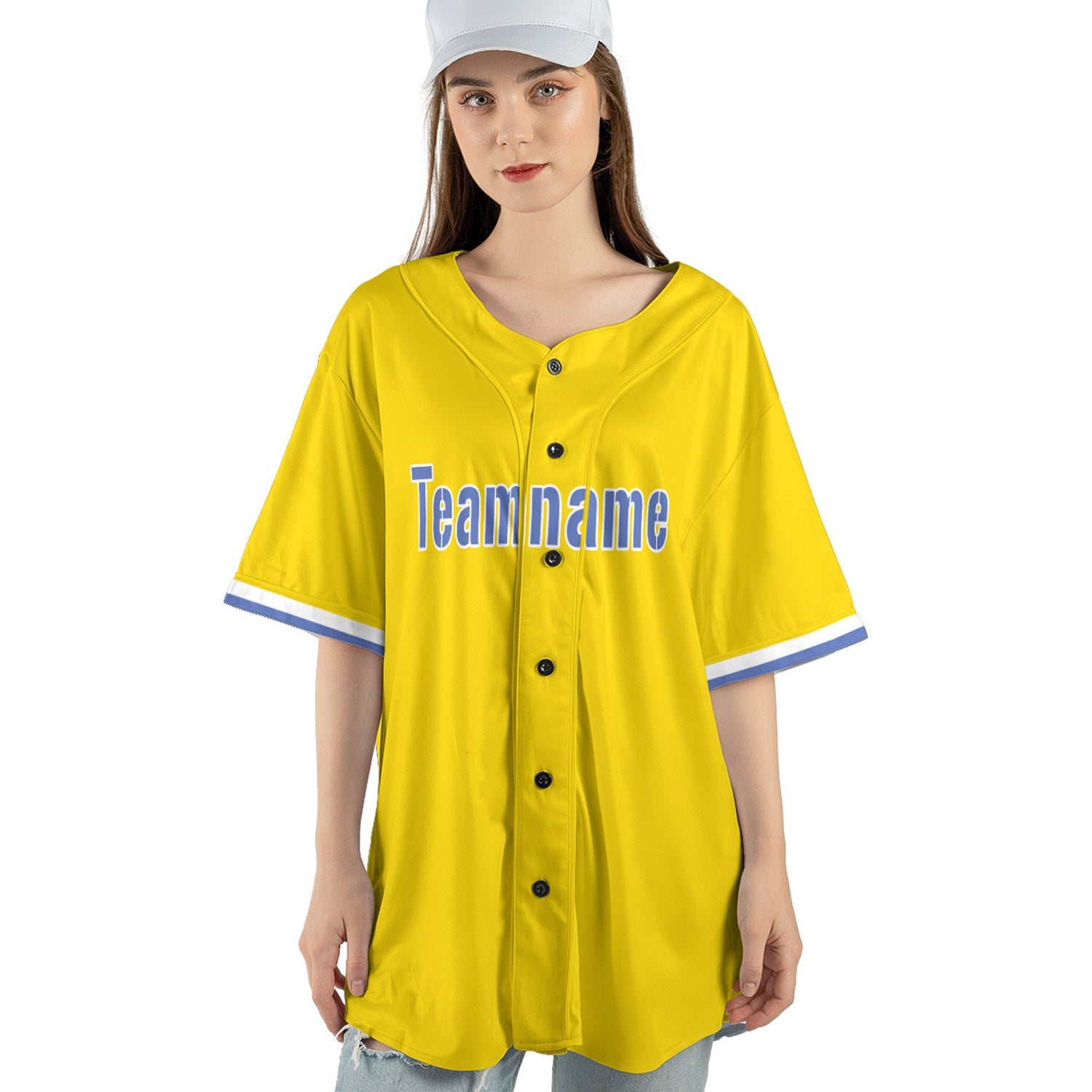 Bright Gold Custom Jersey – Add Your Name & Team Logo for a Bold Statement