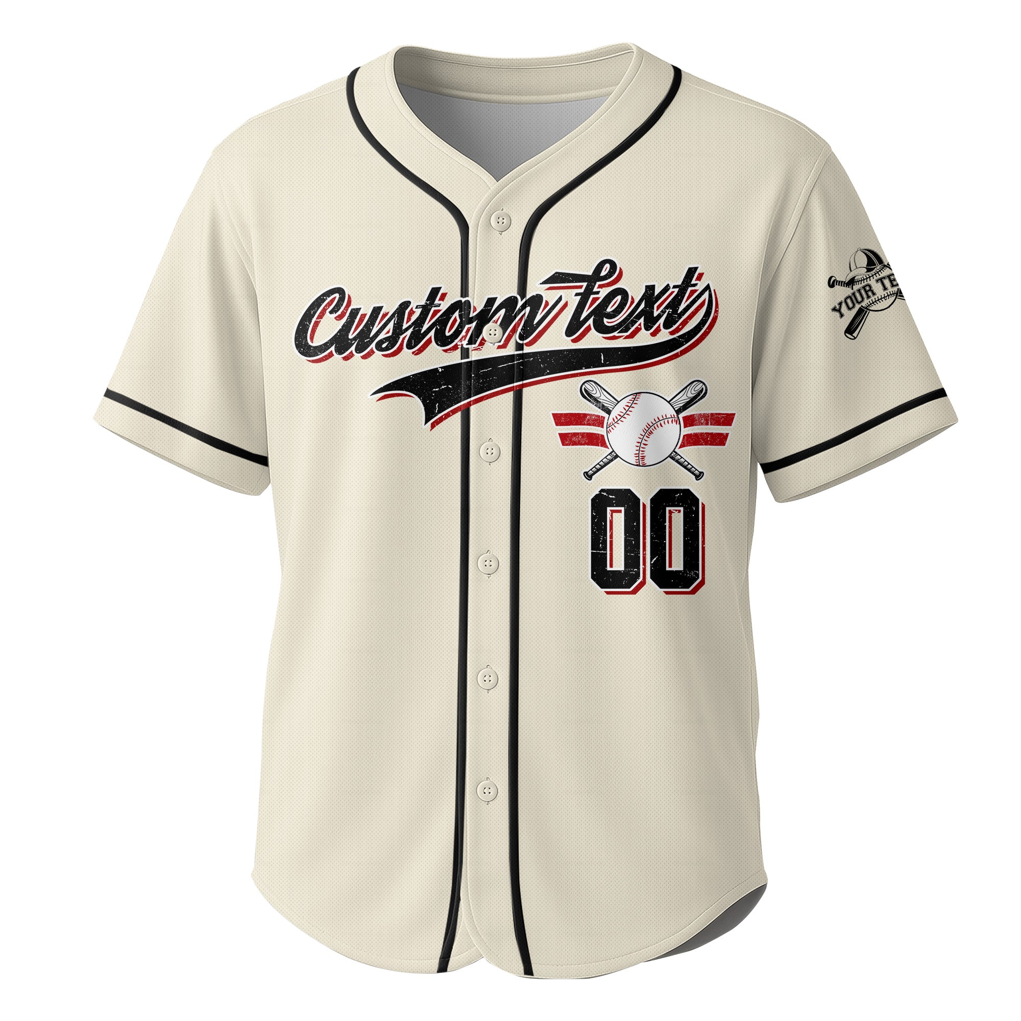Can I Get A Double With A Side Of RBIs - Custom Cream White Baseball Jersey