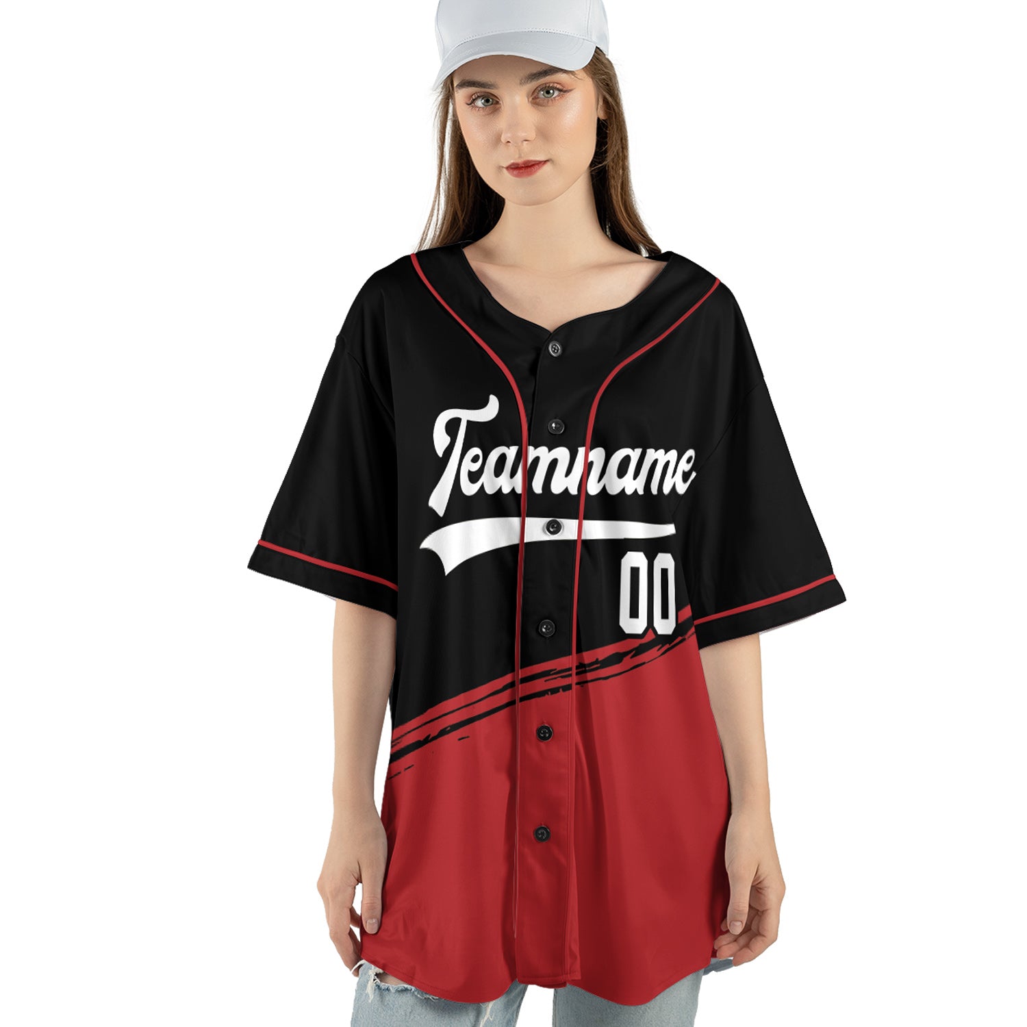 Custom Black and Maroon Classic Baseball Jersey with Diagonal Accent