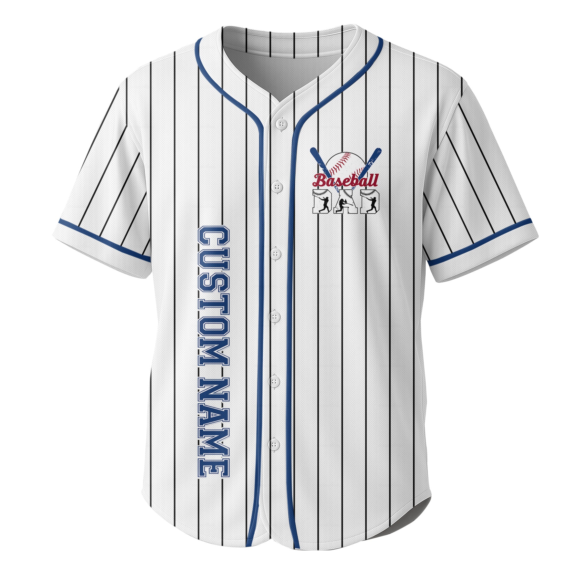 Personalized Baseball Dad Jersey, Custom Name and Number Baseball Dad Shirts for Men, American Flag Baseball