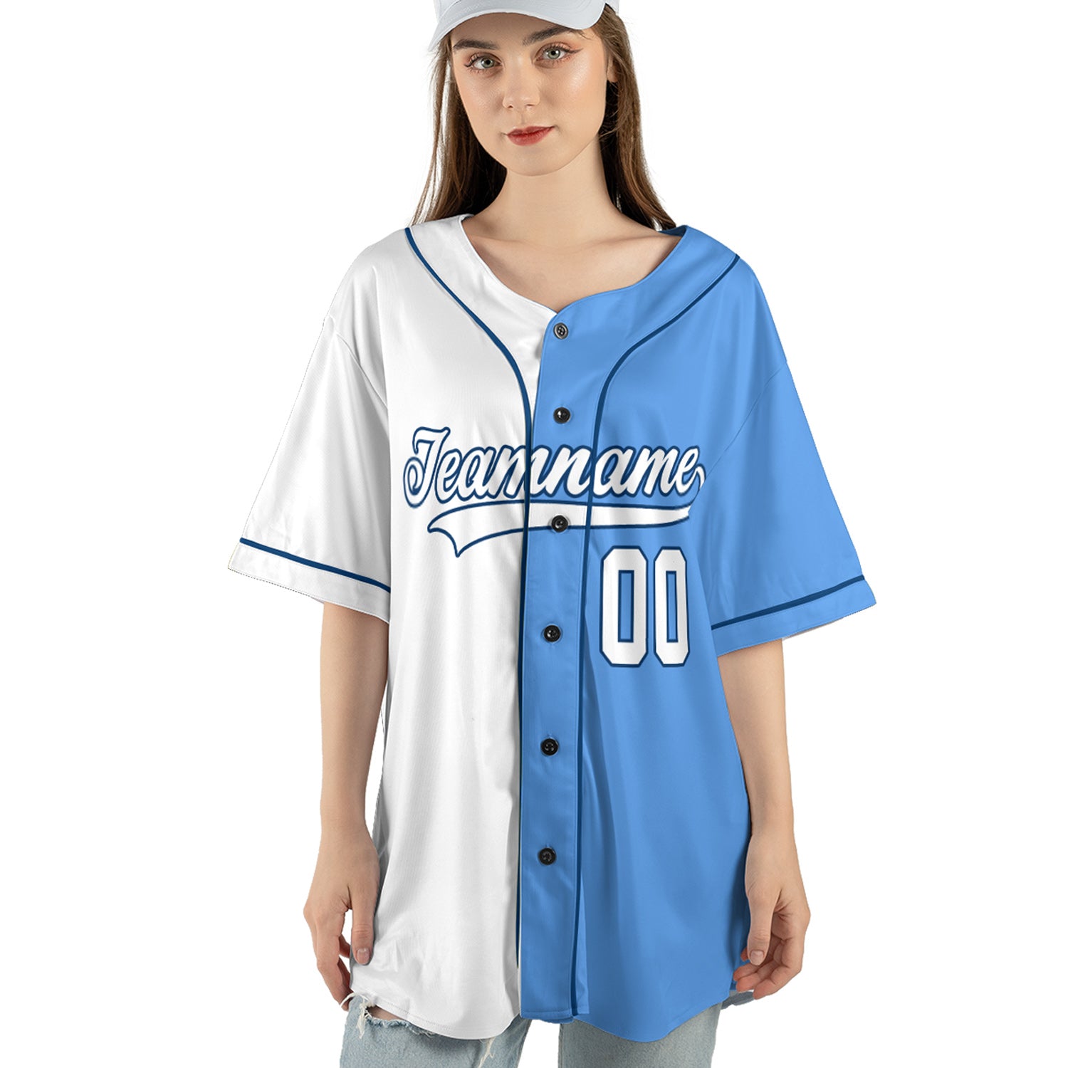 Custom Baseball Jersey – Green Camo Leo