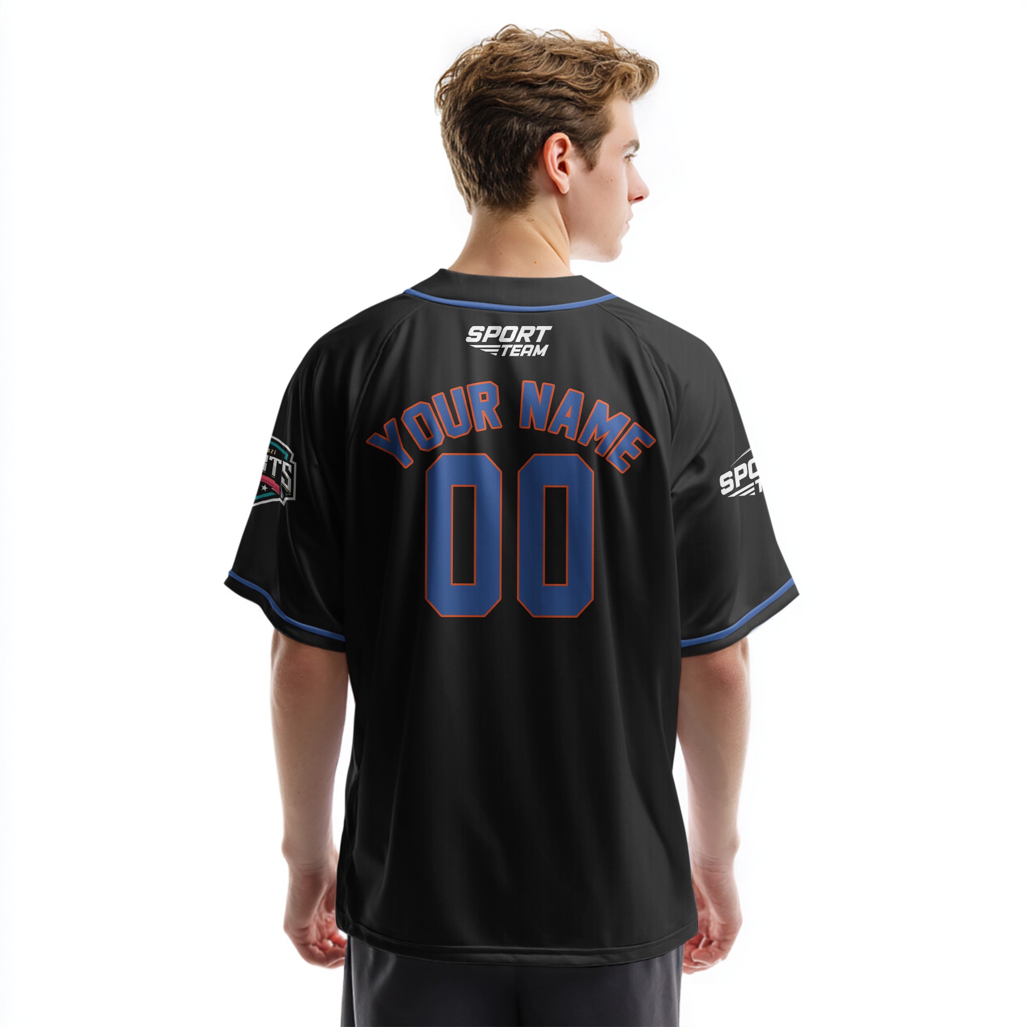 Midnight Power Custom Baseball Jersey