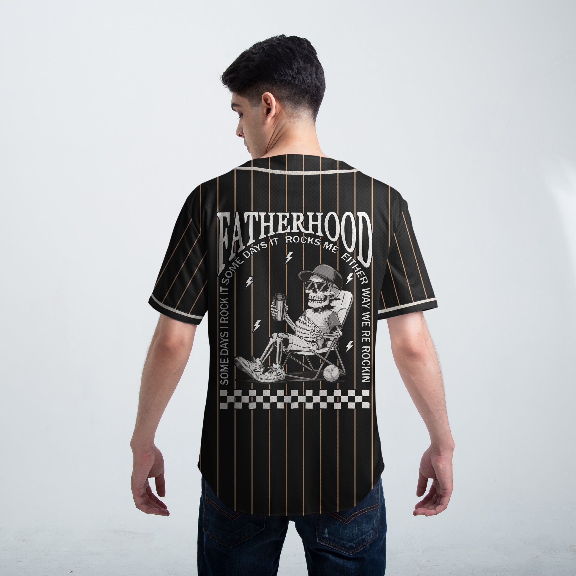 FATHERHOOD - Some days I rock it, some days it rocks me, either way we're rockin - Jersey Baseball