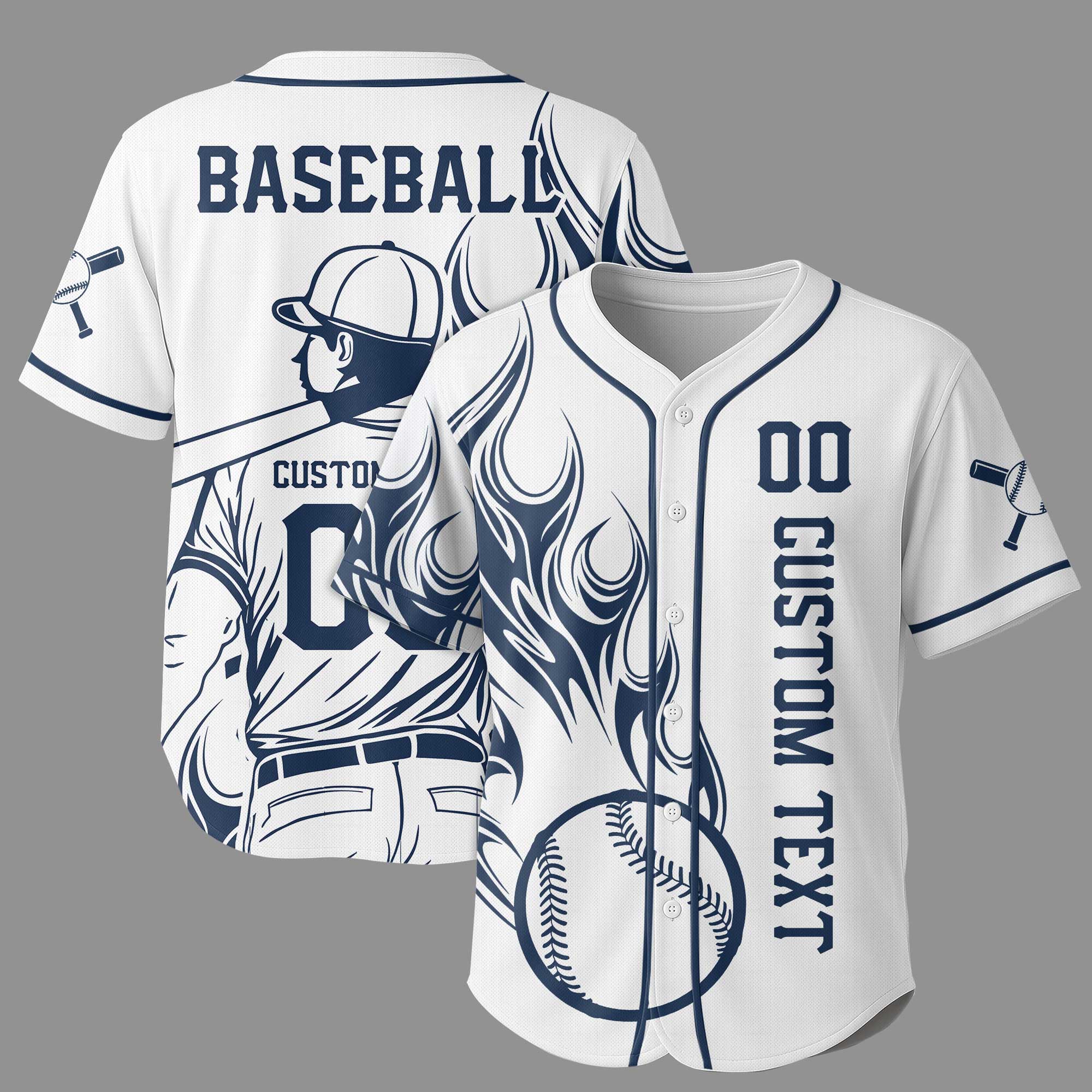 Personalized Baseball Sport Team baseball jersey, 3D Baseball Jersey