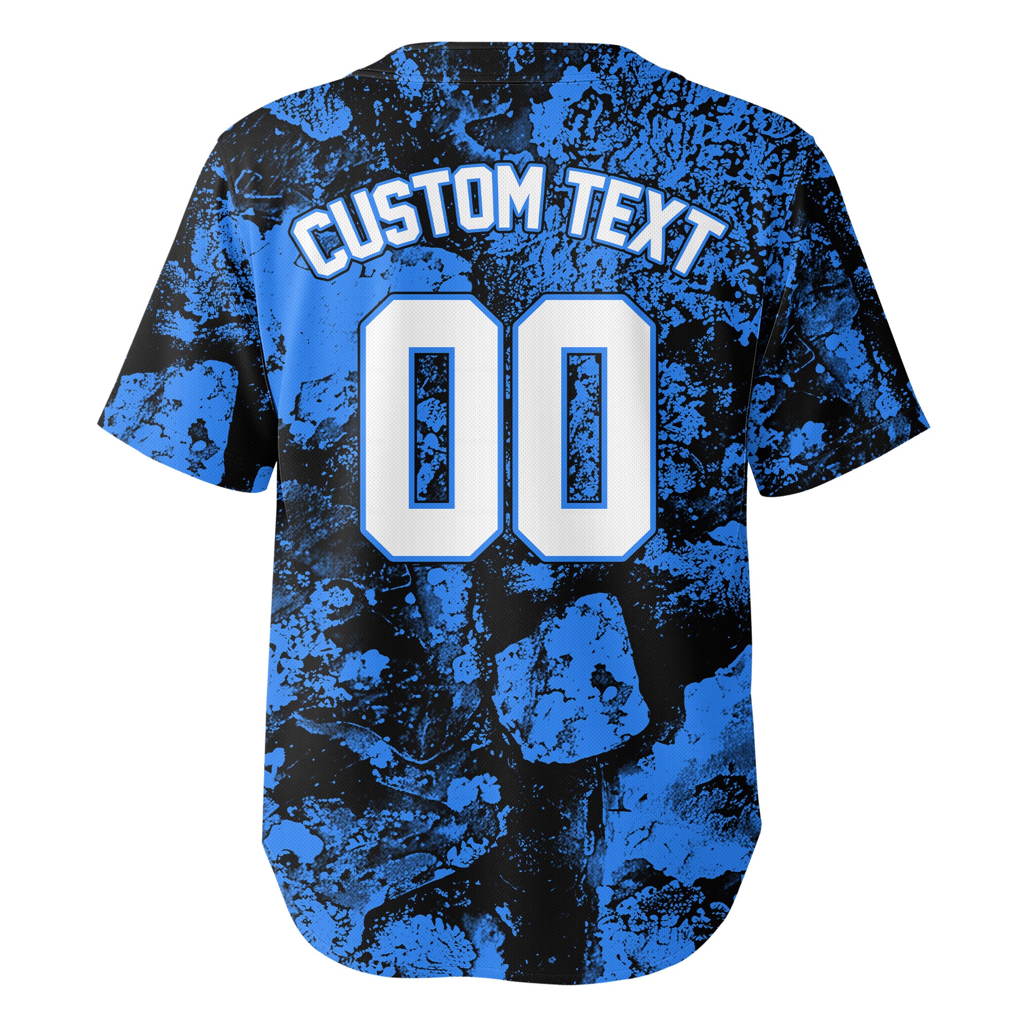 Custom Moss Rock Growth 3D Pattern Baseball Jersey