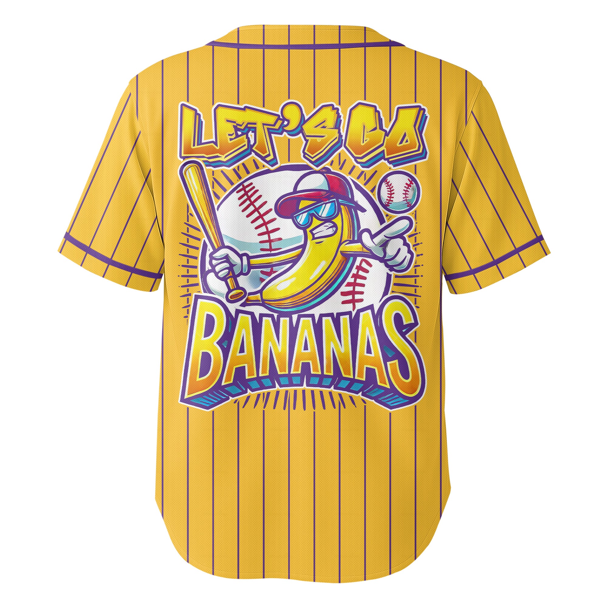 Custom Yellow Purple Navy Baseball Jersey
